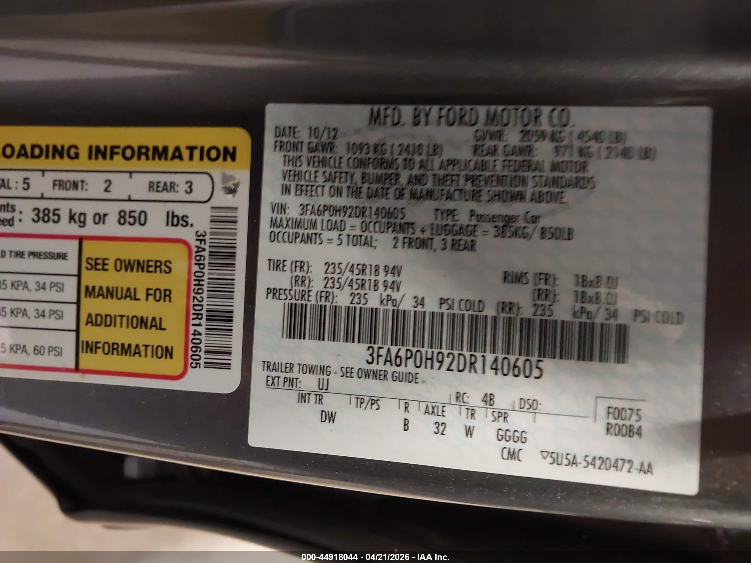FORD FUSION image 9
