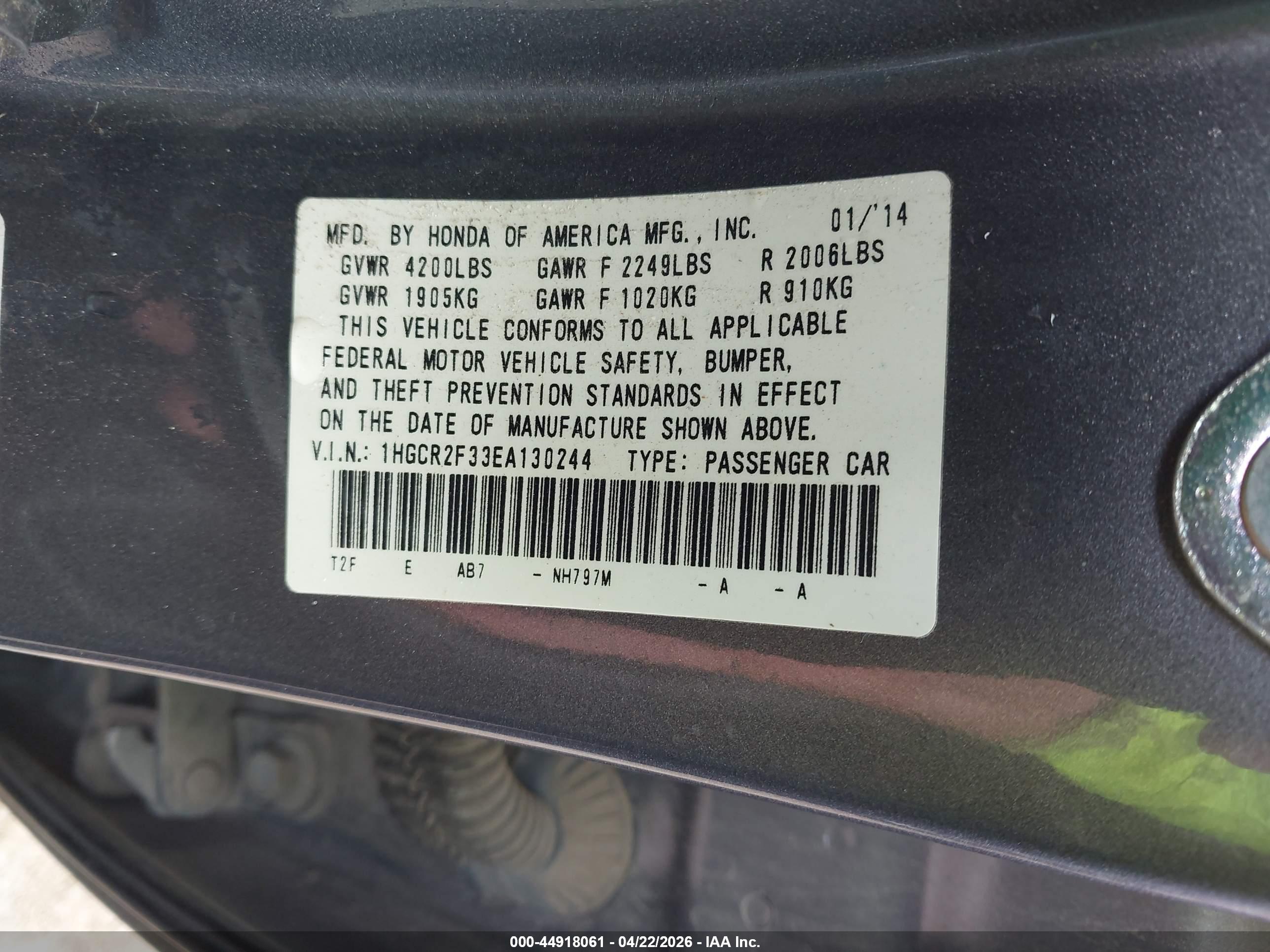 HONDA ACCORD image 9