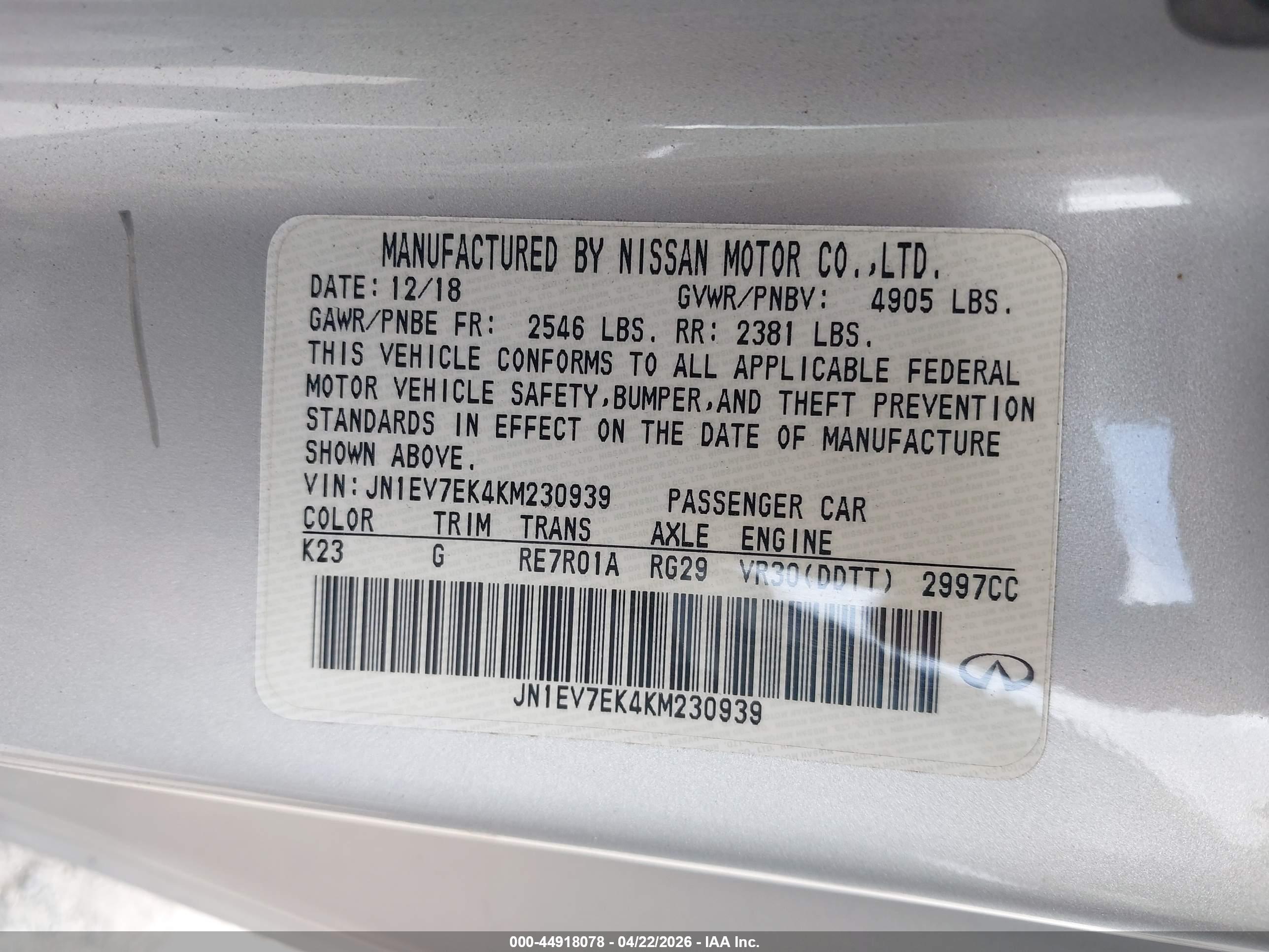 INFINITI Q60 image 9