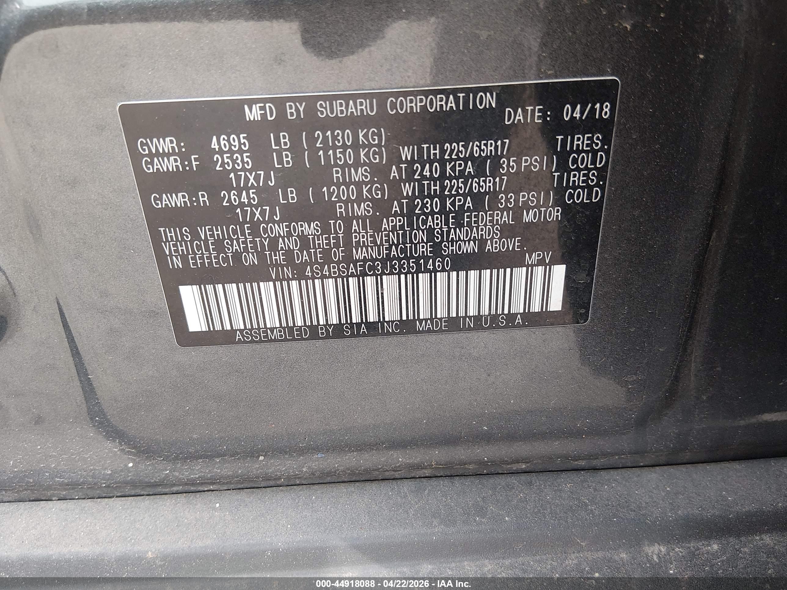 SUBARU OUTBACK image 9