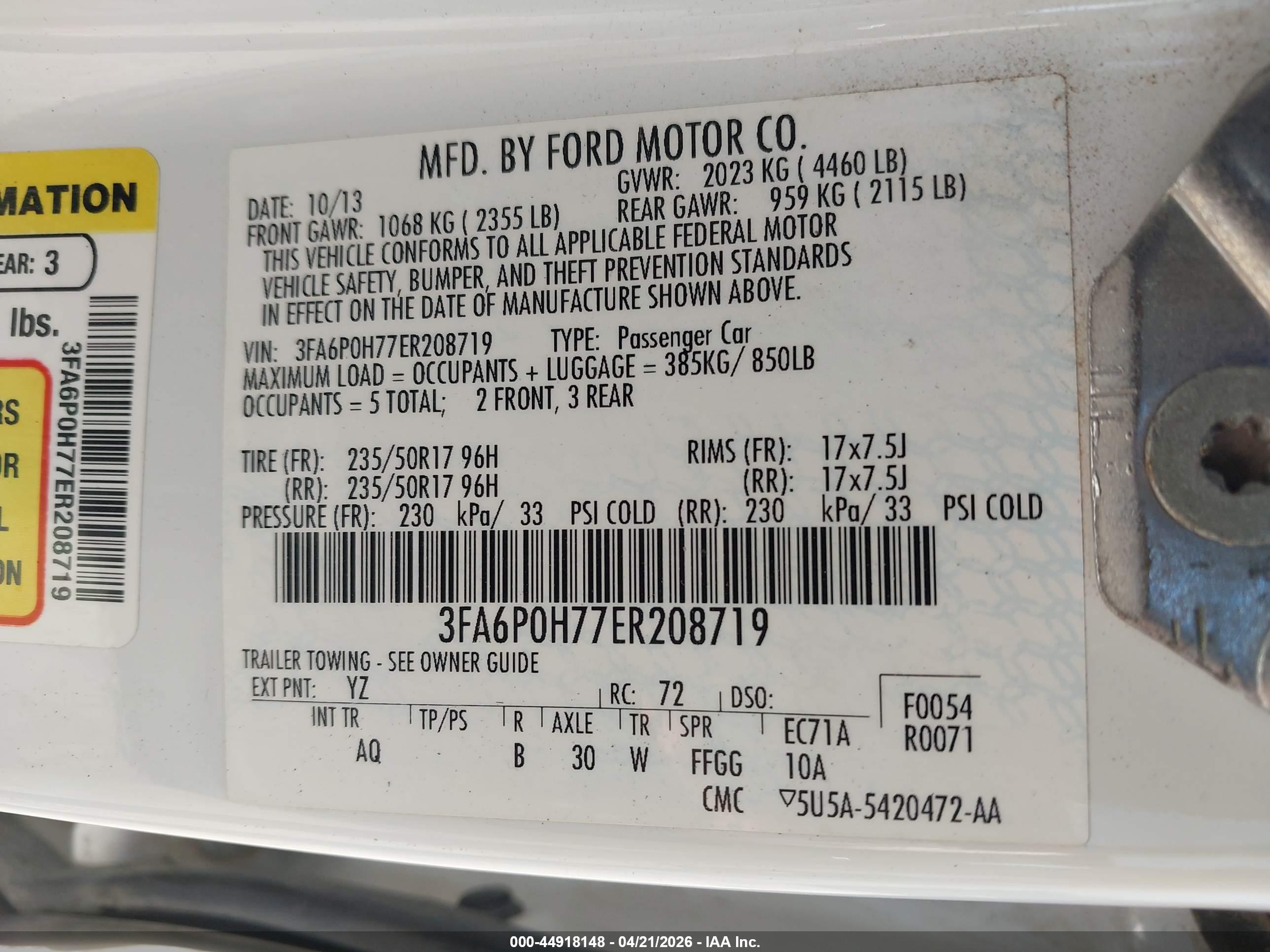 FORD FUSION image 9