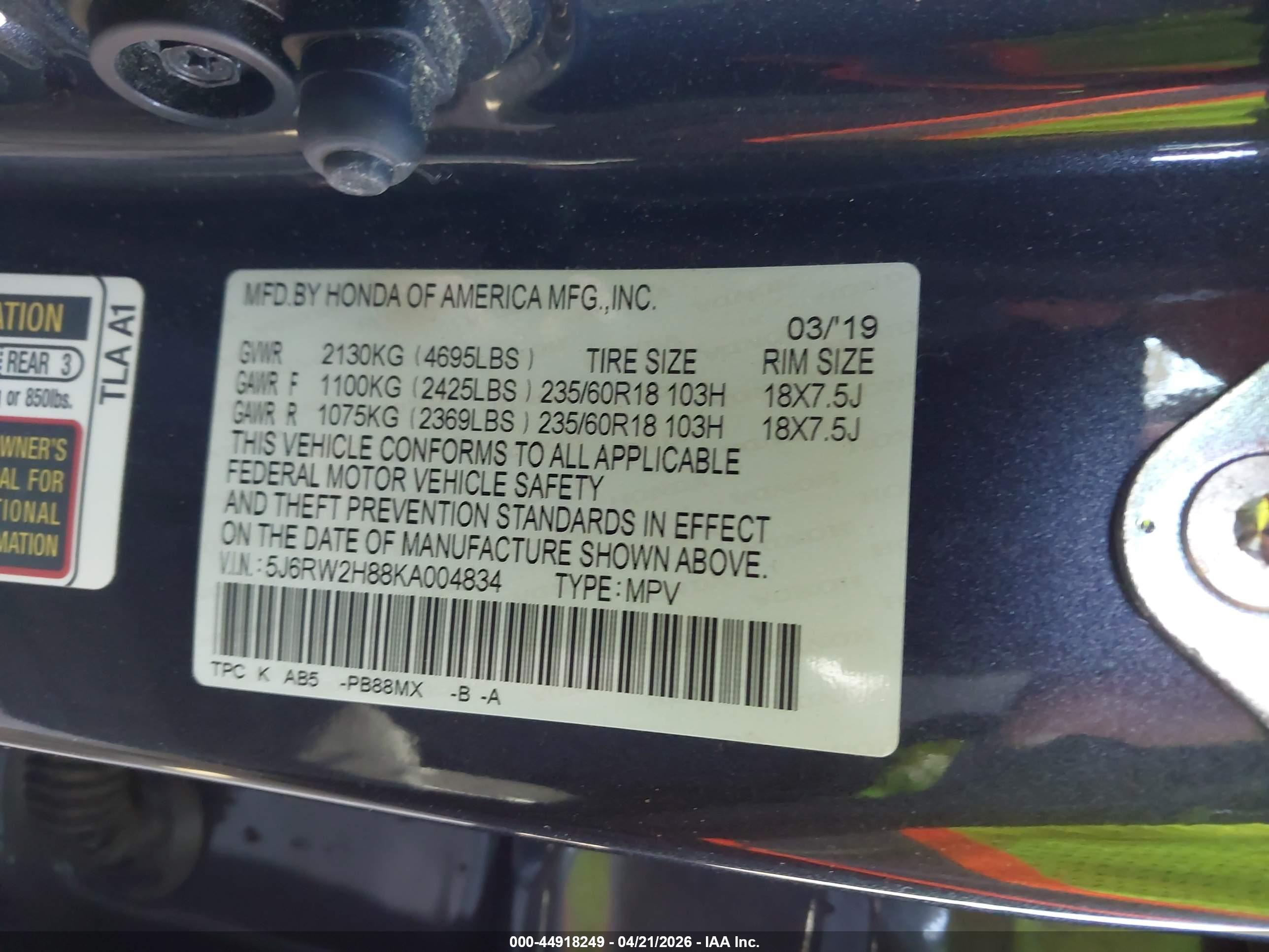 HONDA CR-V image 9