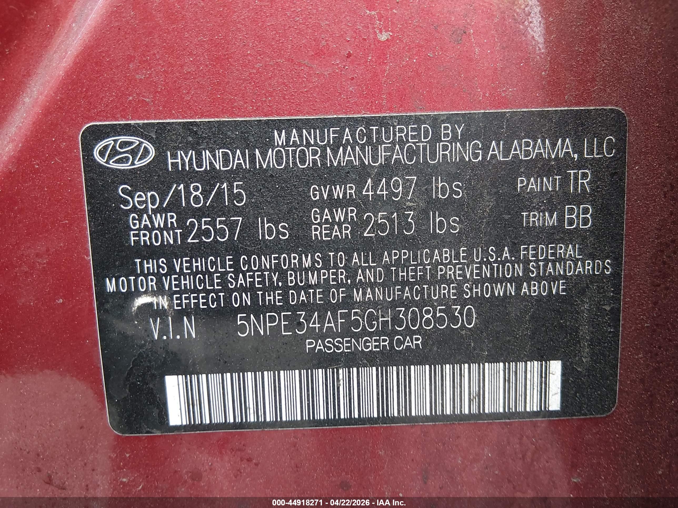 HYUNDAI SONATA image 9