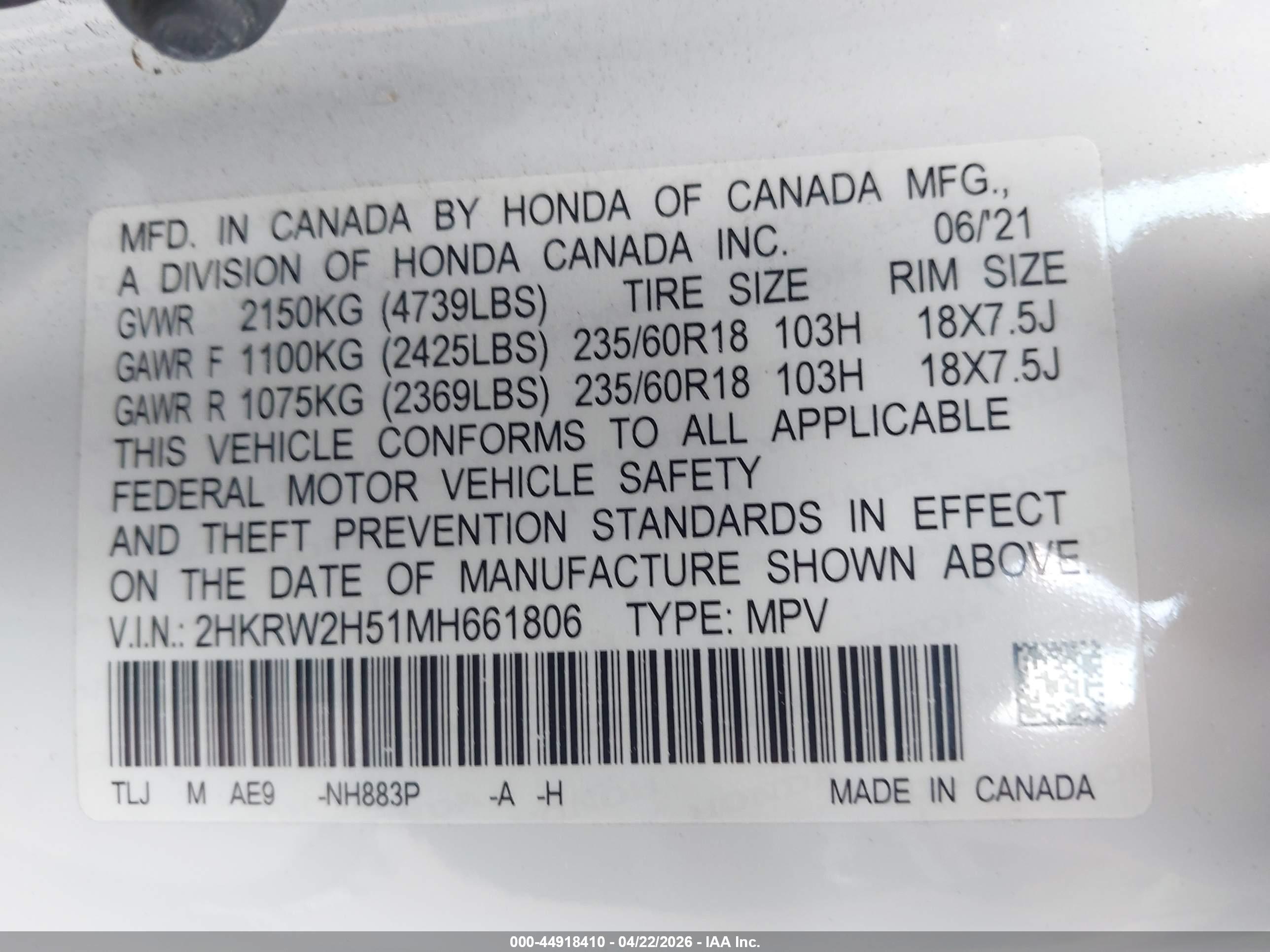 HONDA CR-V image 9