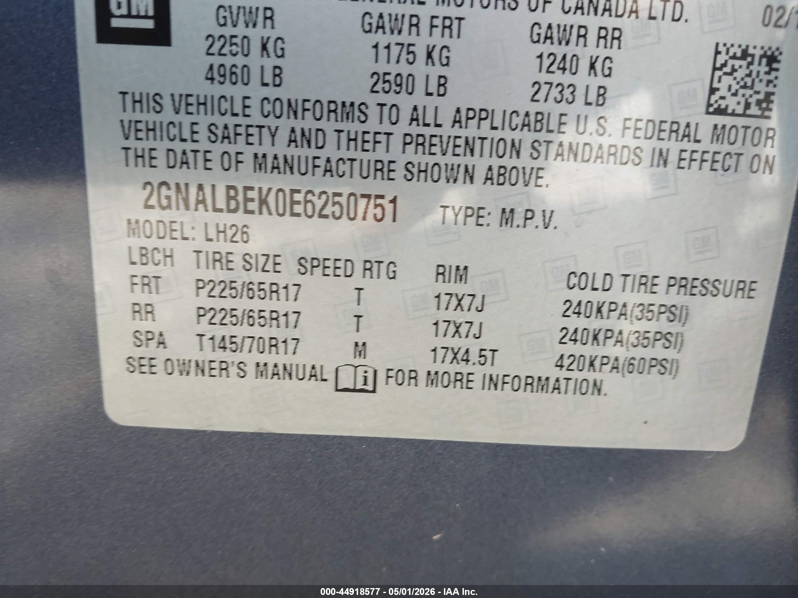 CHEVROLET EQUINOX image 9