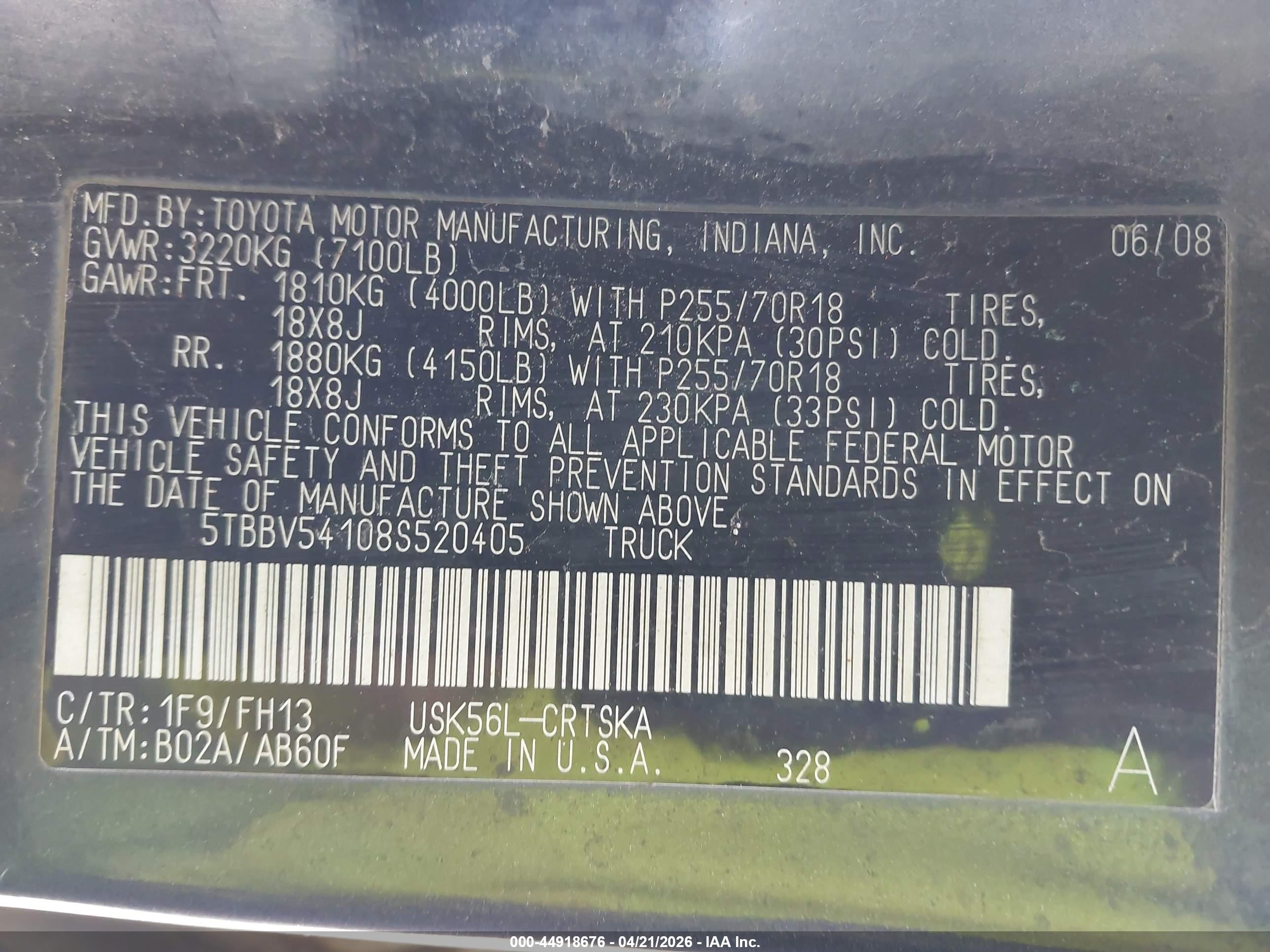 TOYOTA TUNDRA image 9