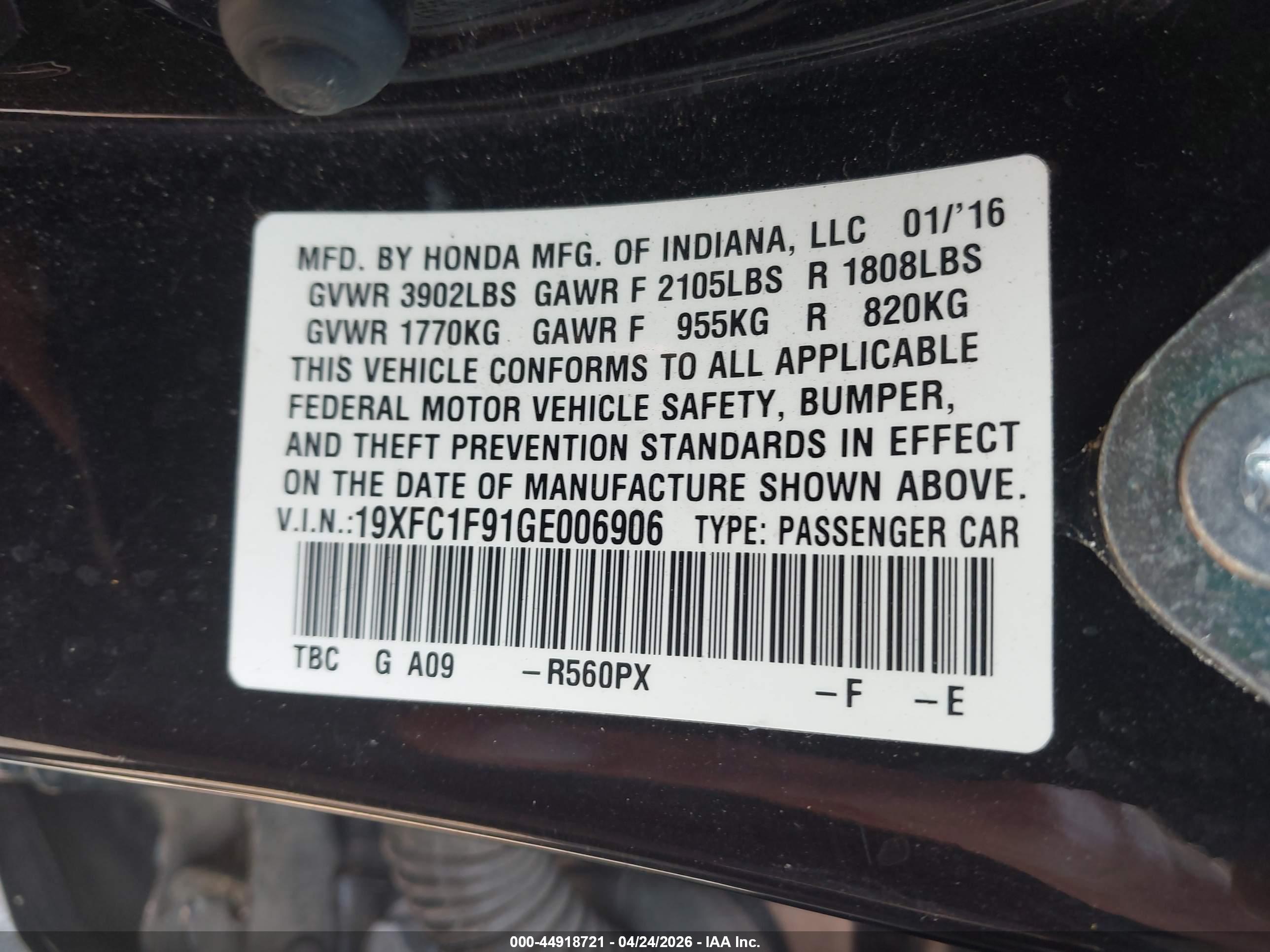 HONDA CIVIC image 9