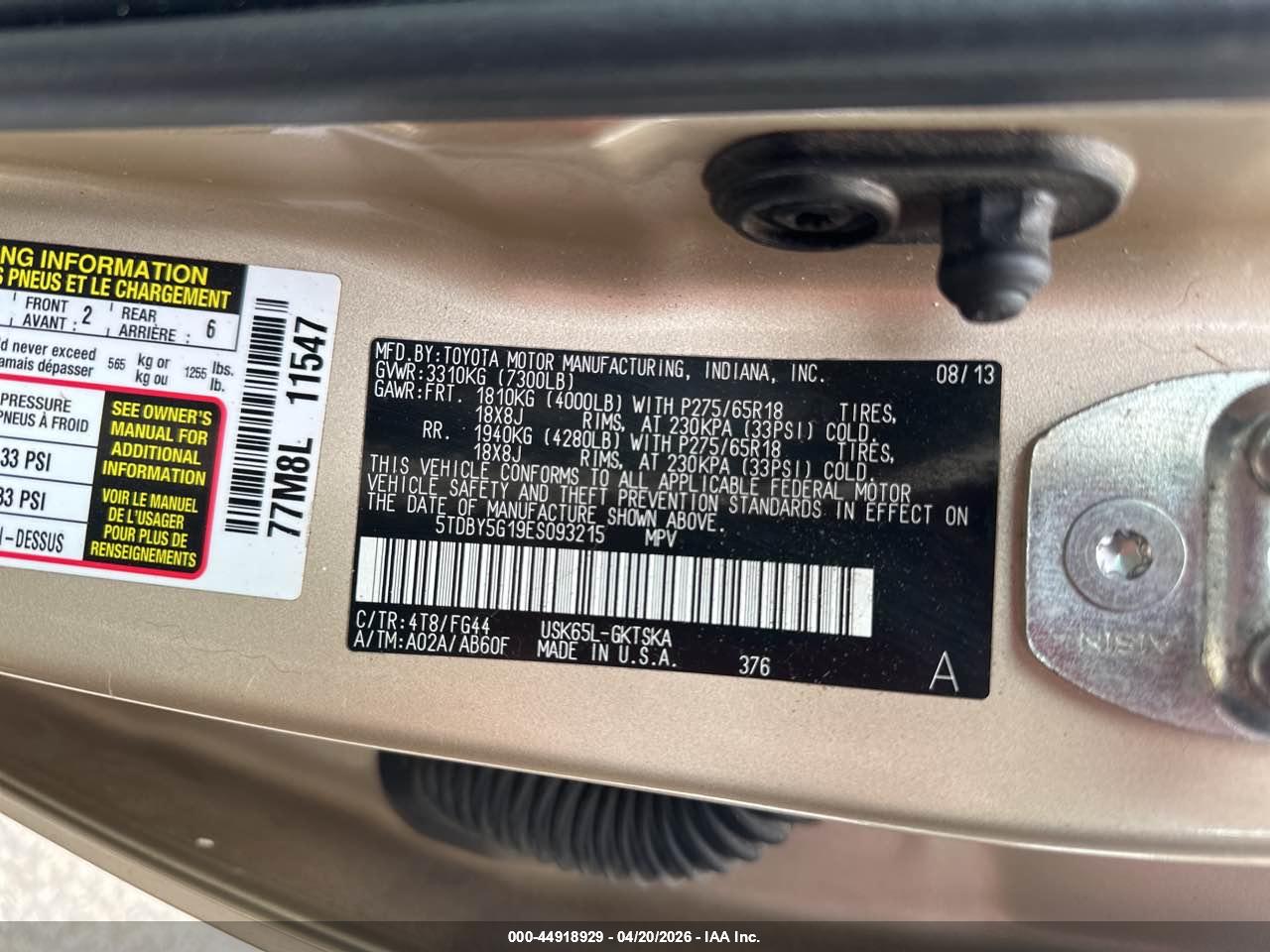 TOYOTA SEQUOIA image 9