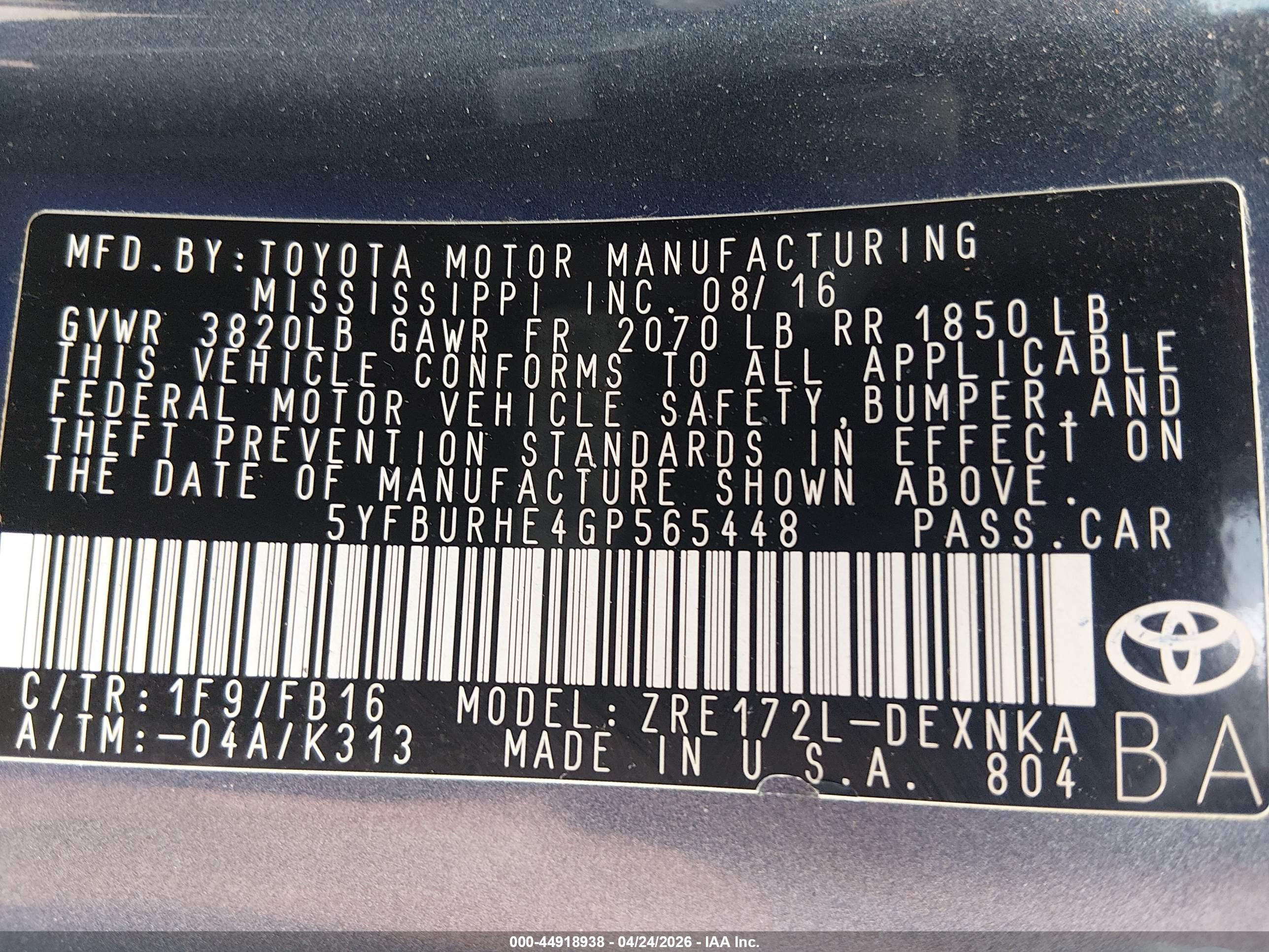 TOYOTA COROLLA image 9
