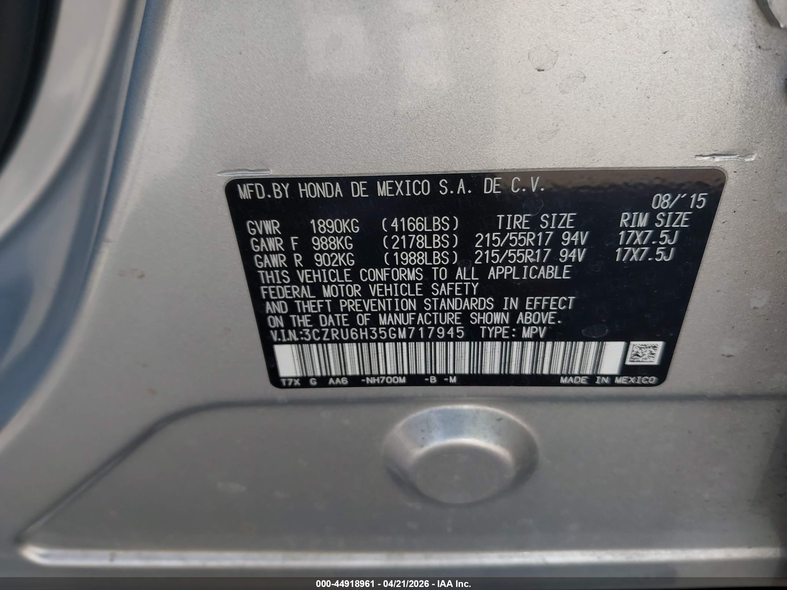 HONDA HR-V image 9