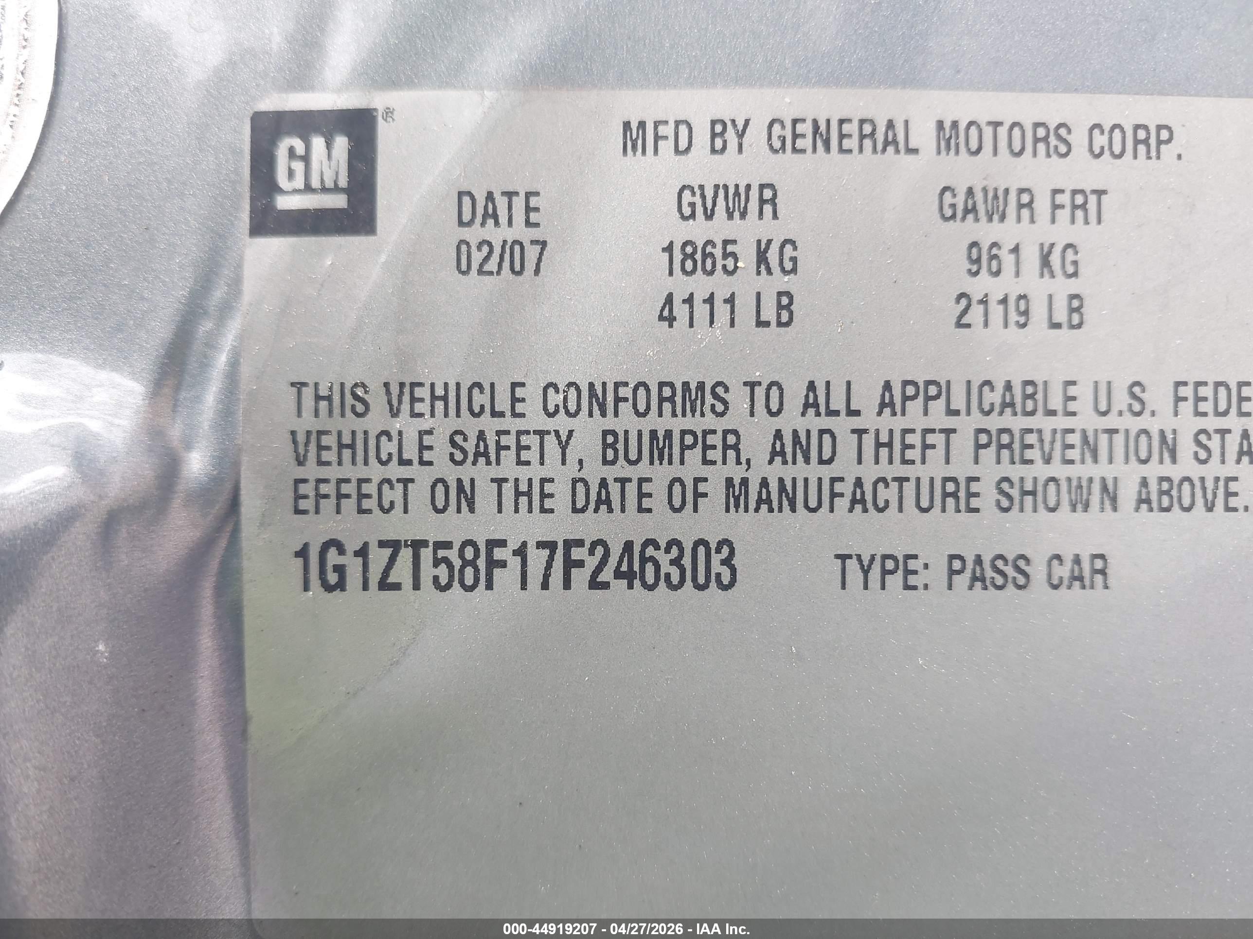 CHEVROLET MALIBU image 9