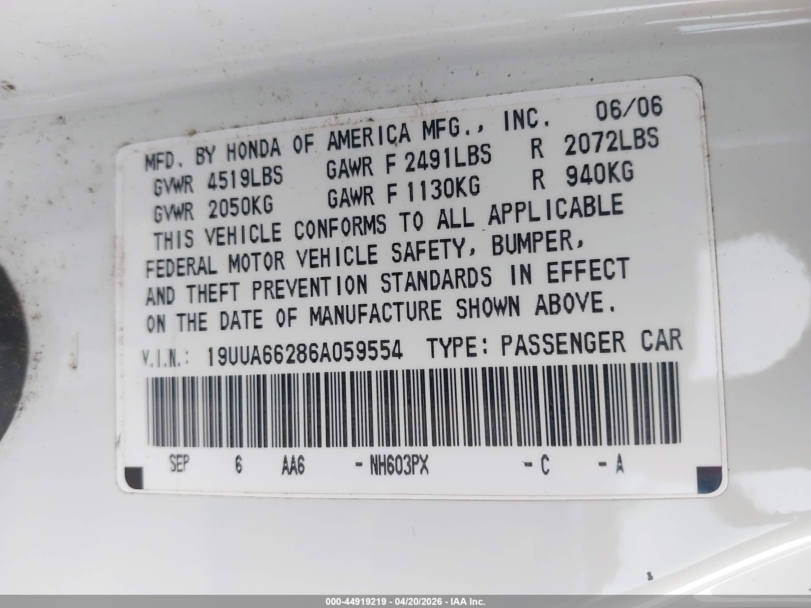 ACURA TL image 9