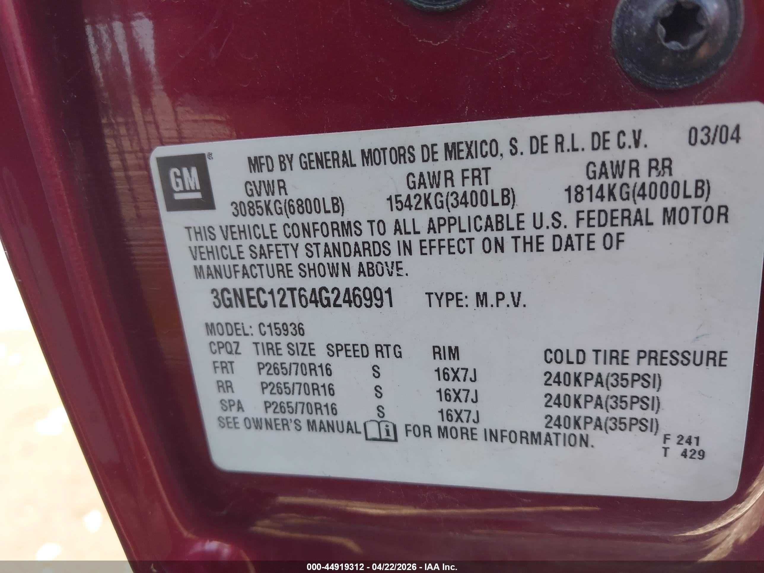 CHEVROLET AVALANCHE image 9