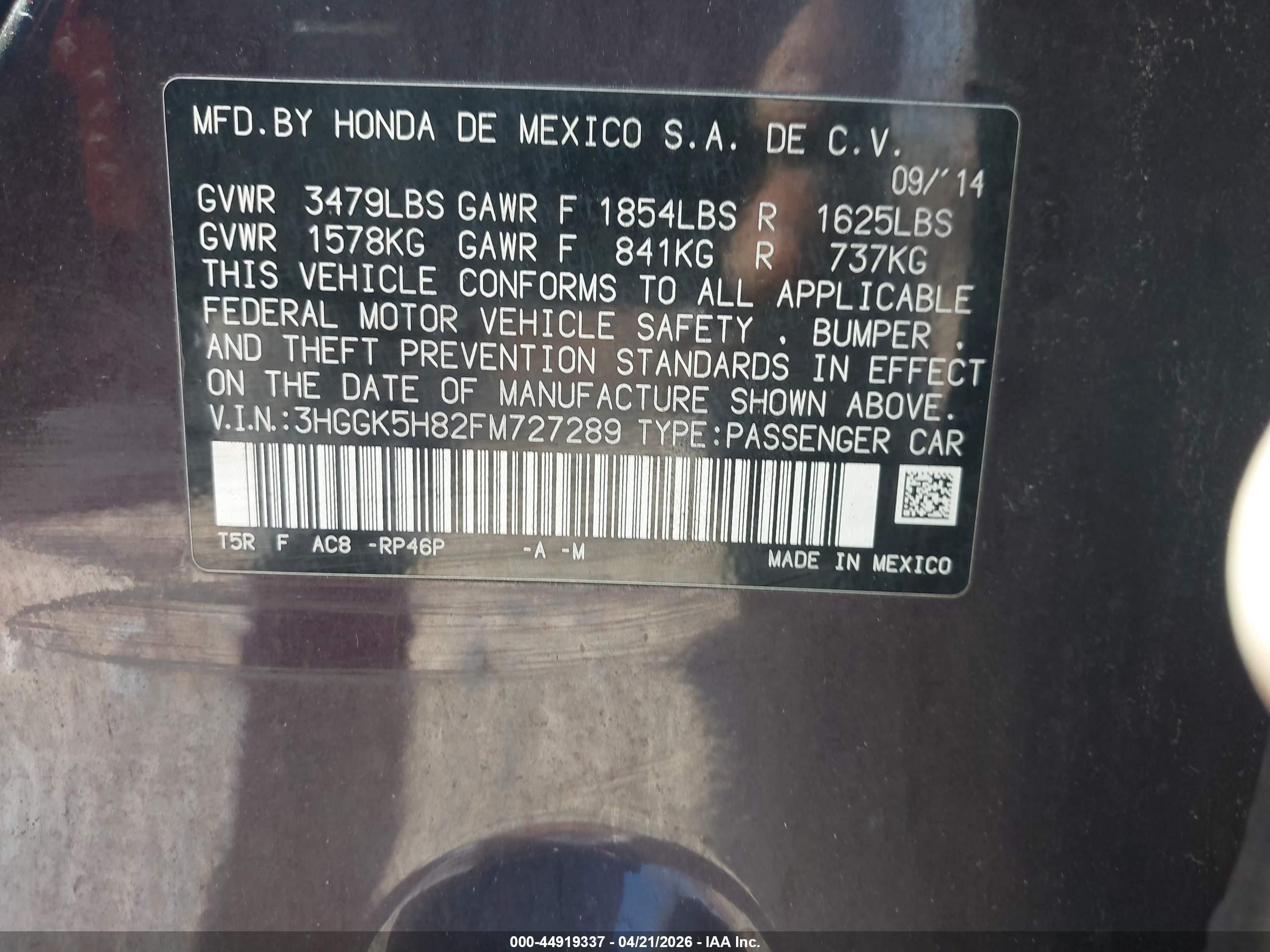 HONDA FIT image 9