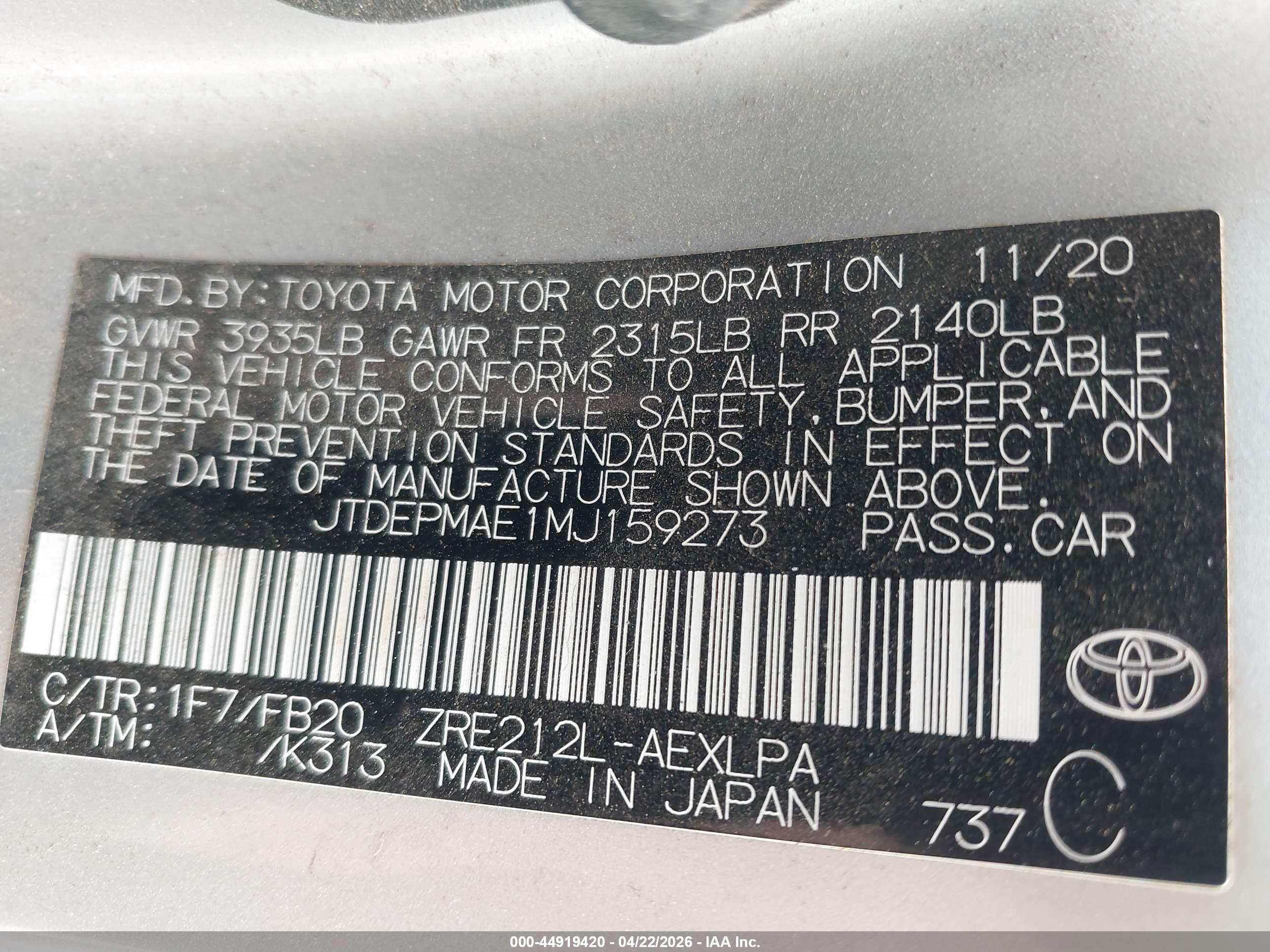 TOYOTA COROLLA image 9