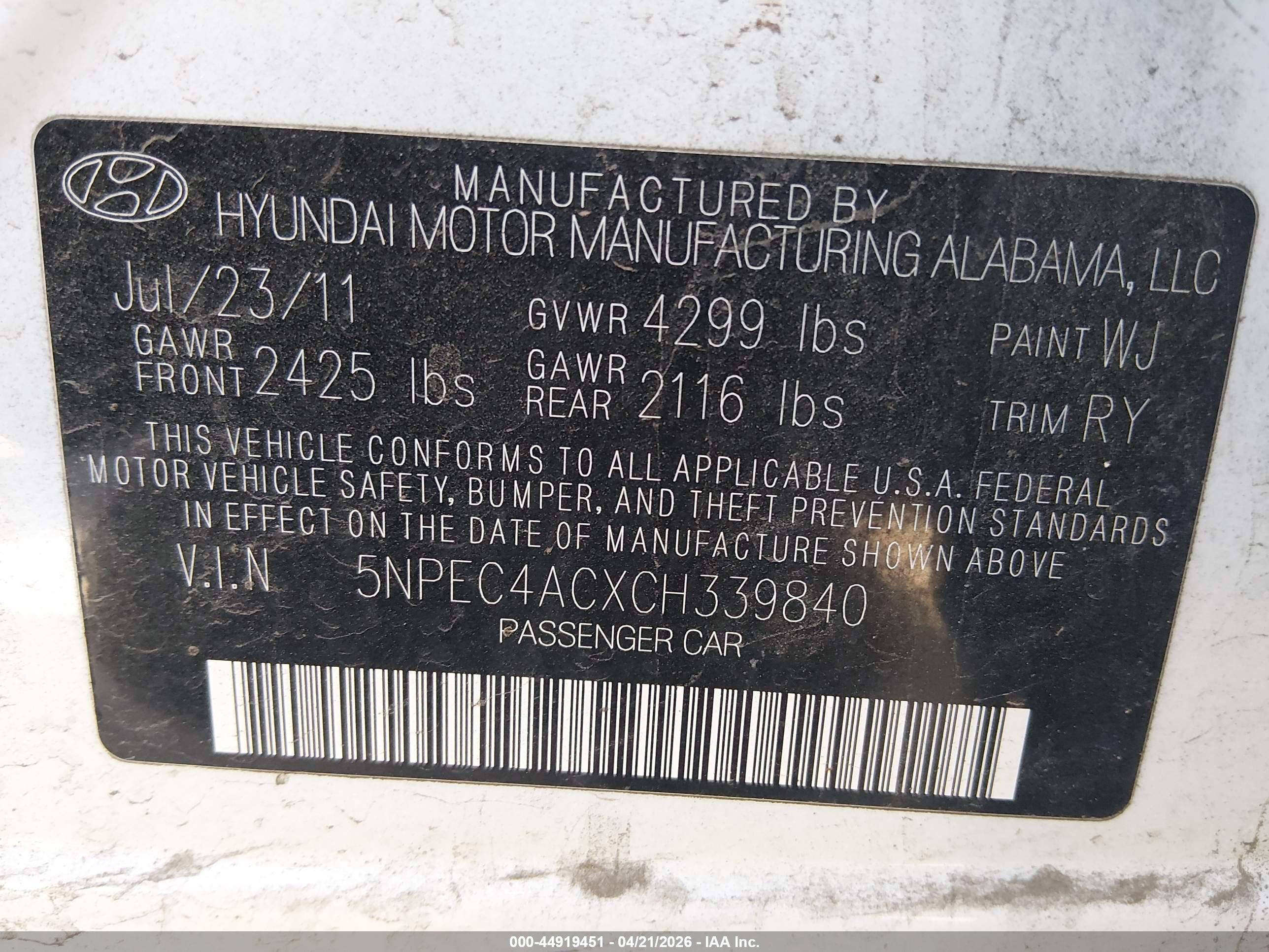 HYUNDAI SONATA image 9