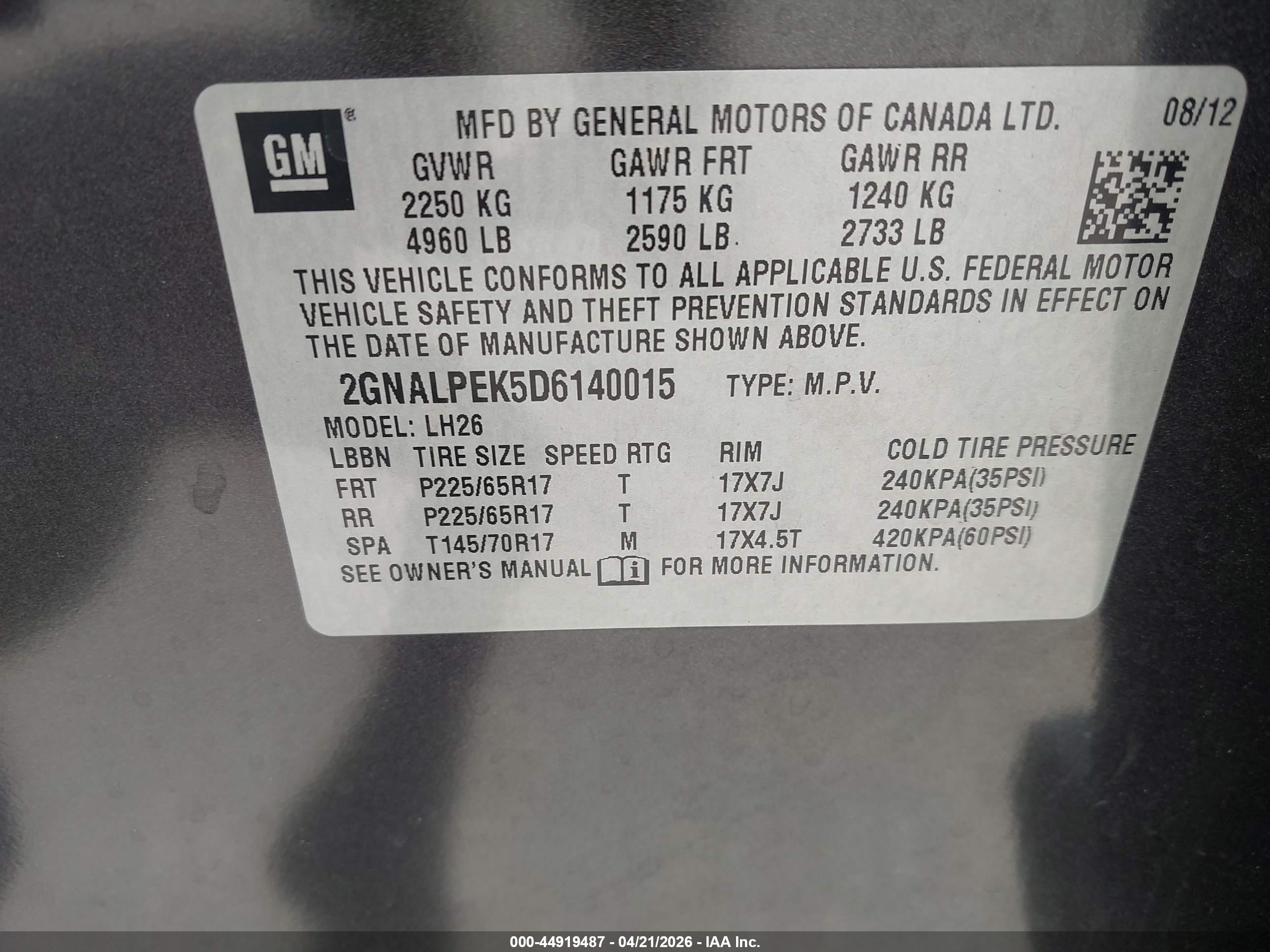 CHEVROLET EQUINOX image 9