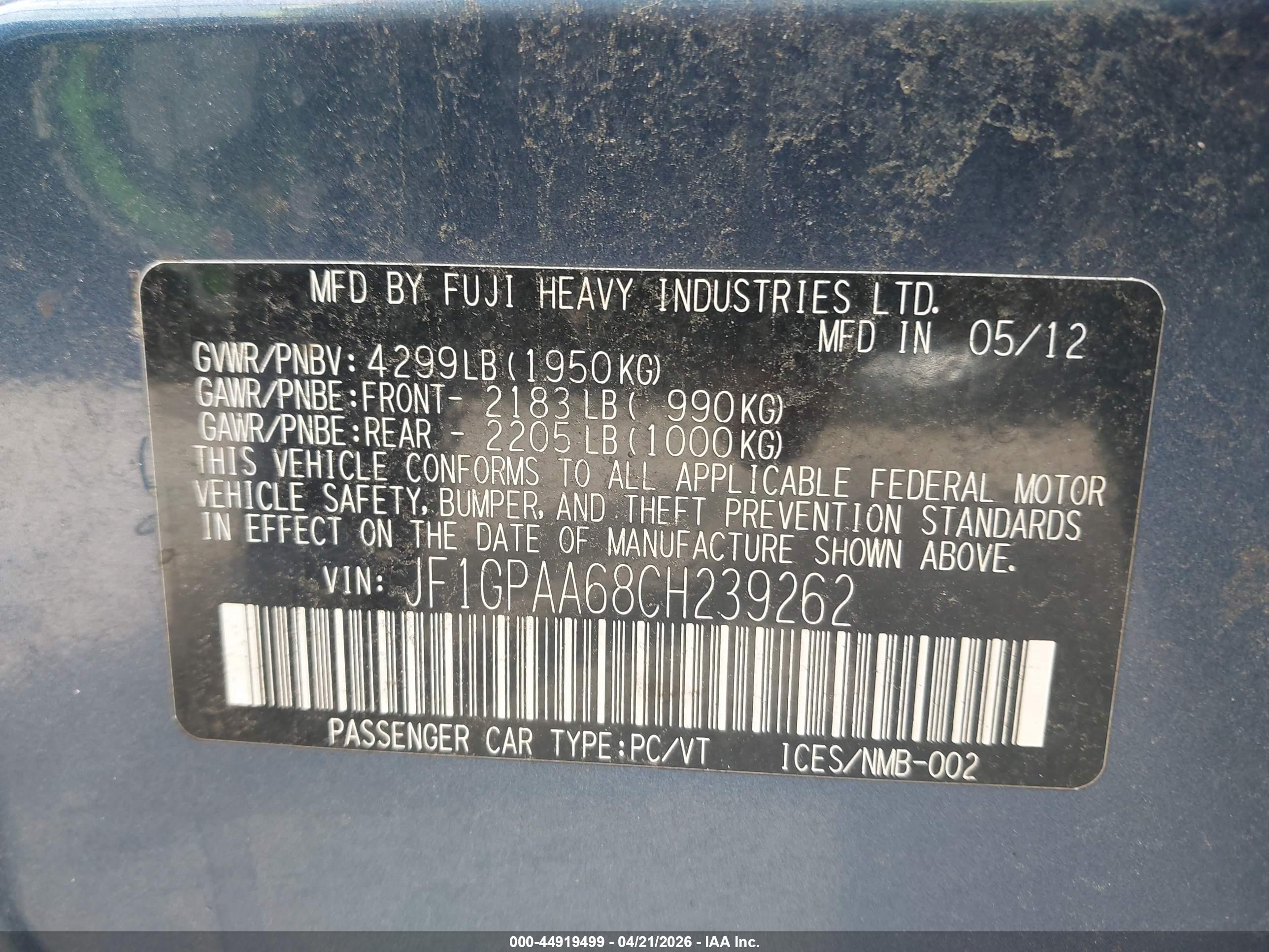 SUBARU IMPREZA image 9