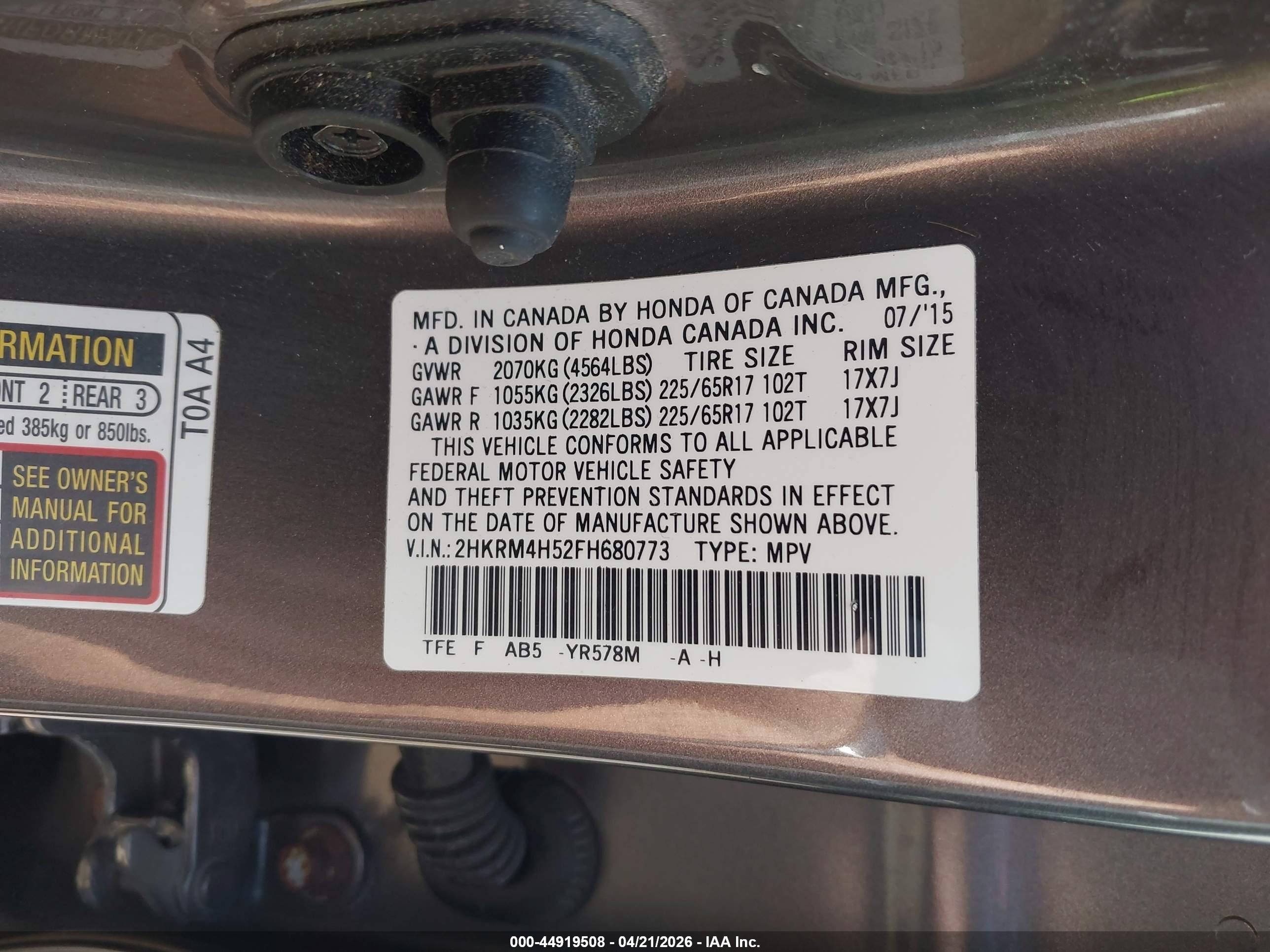 HONDA CR-V image 9