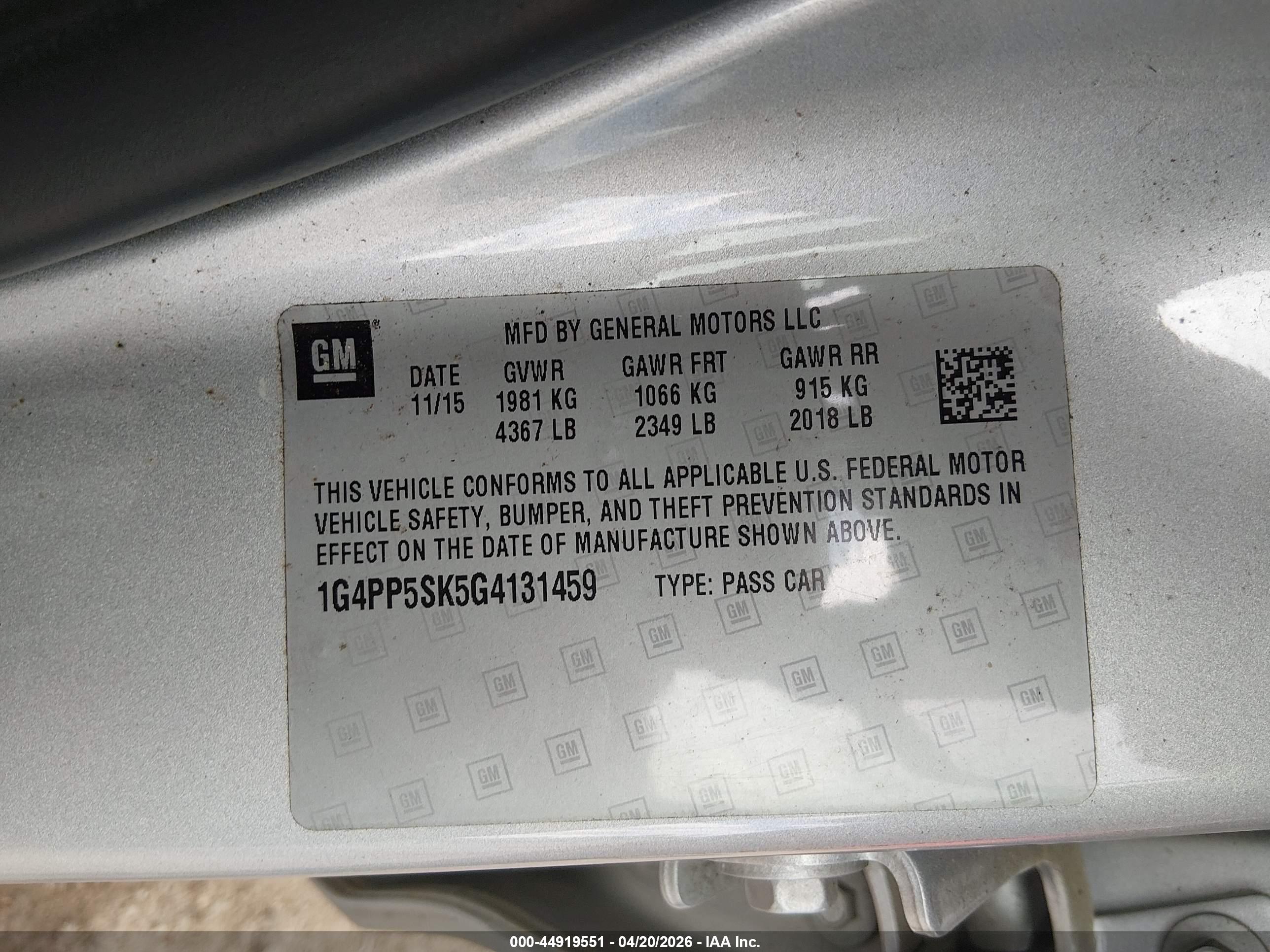 BUICK VERANO image 9
