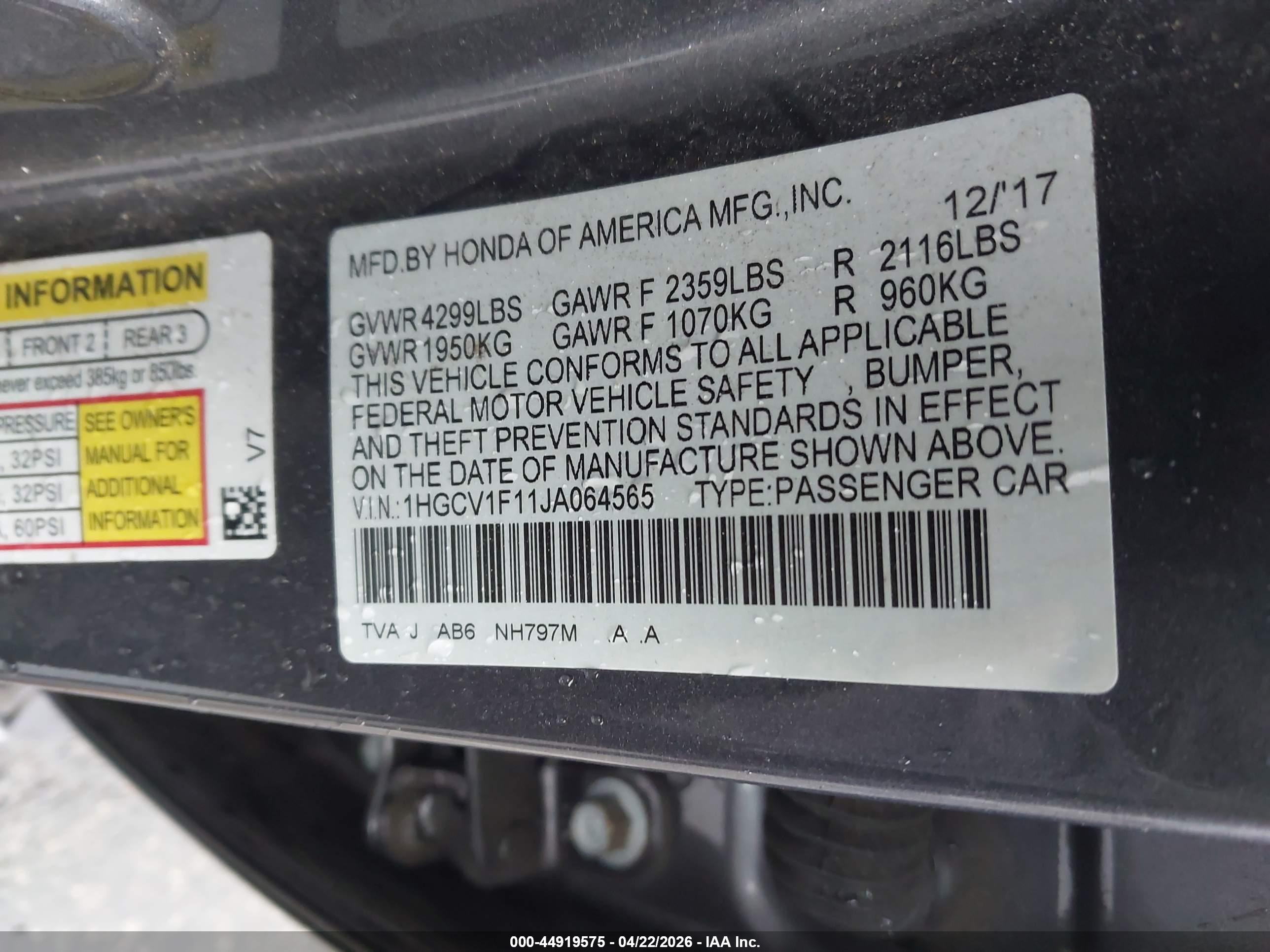 HONDA ACCORD image 9