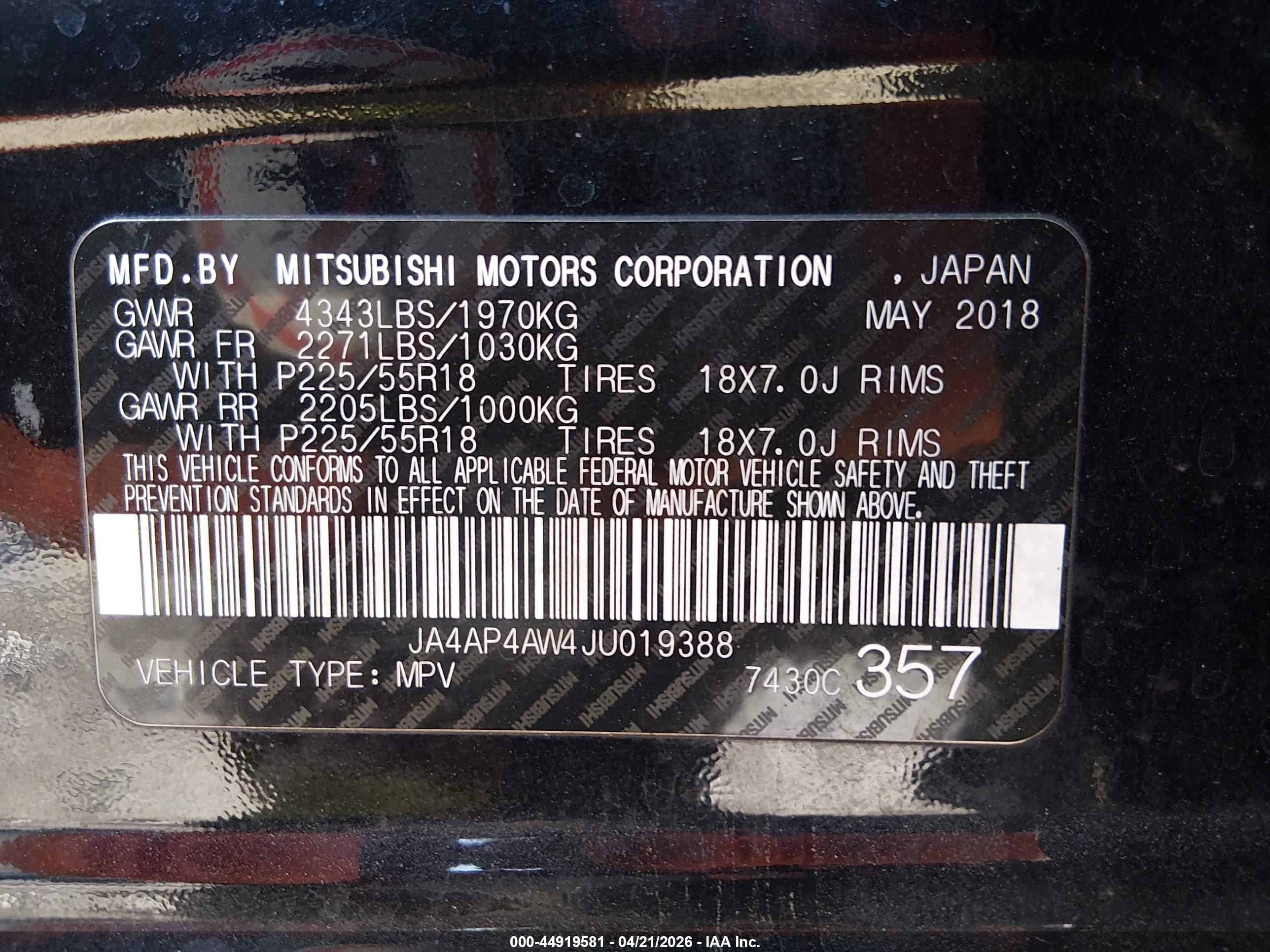 MITSUBISHI OUTLANDER image 9
