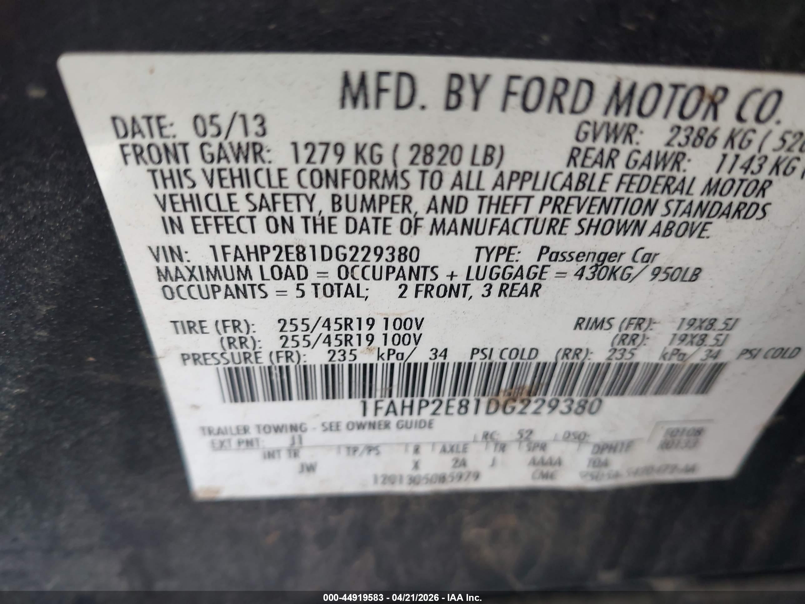 FORD TAURUS image 9