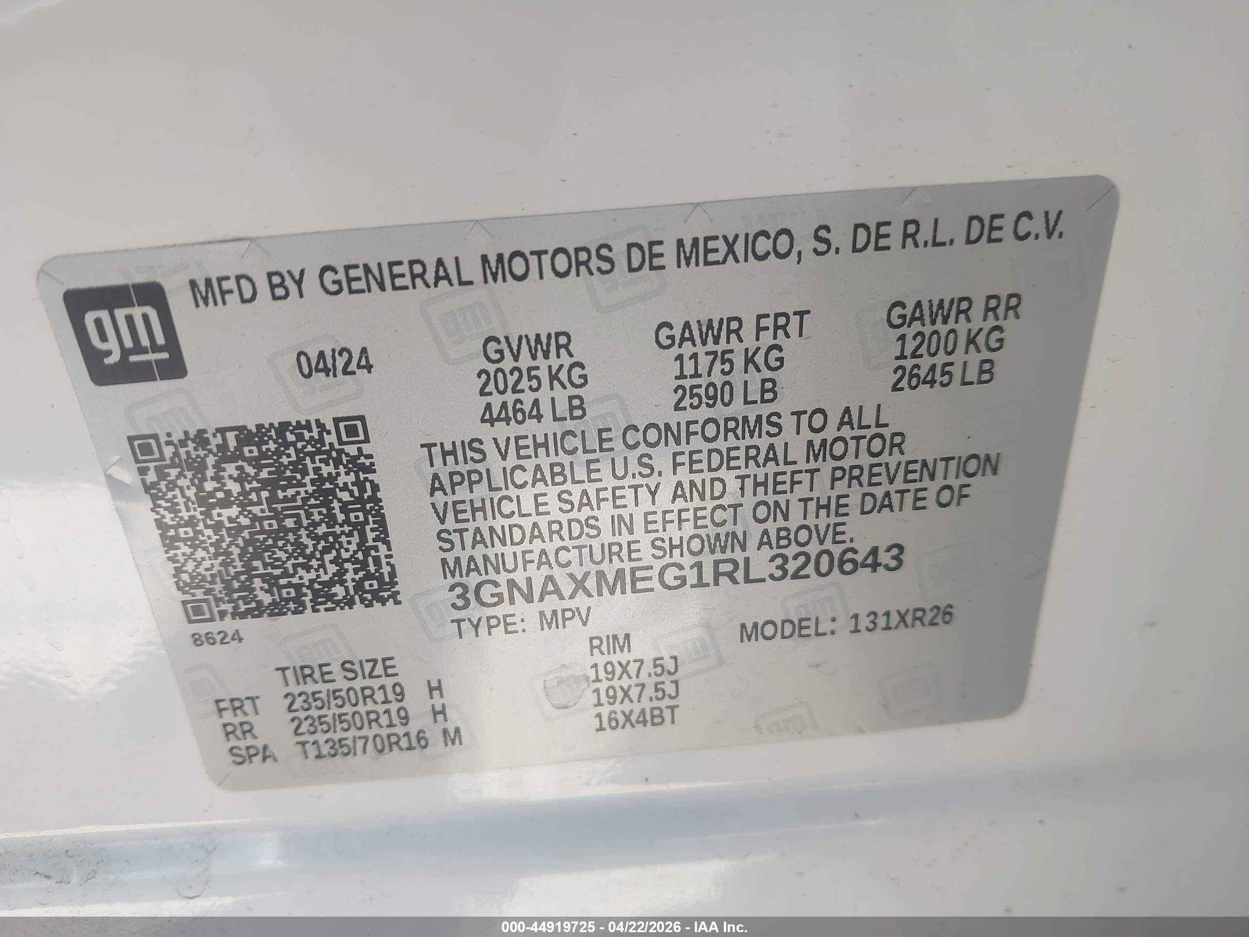 CHEVROLET EQUINOX image 9