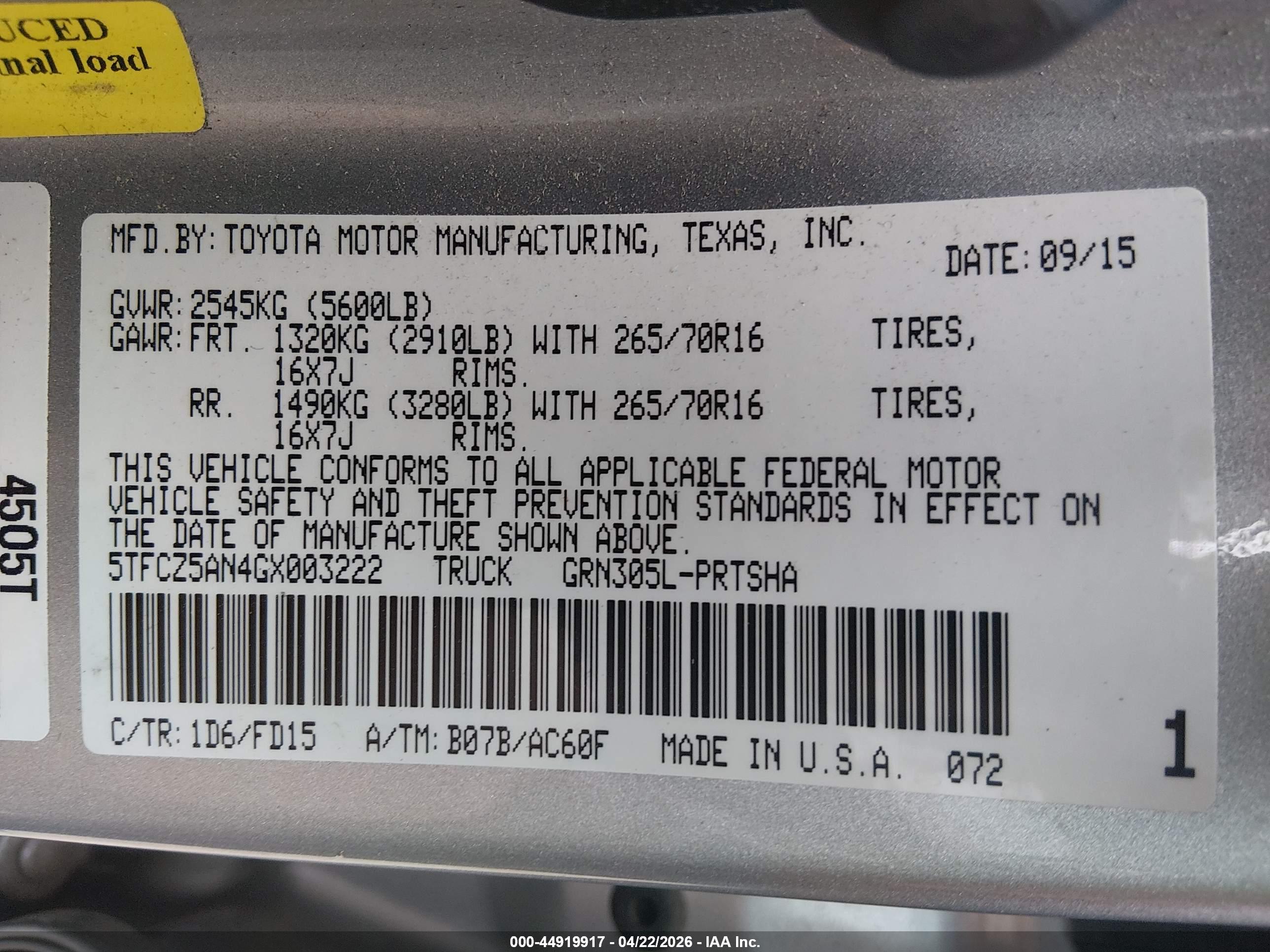 TOYOTA TACOMA image 9