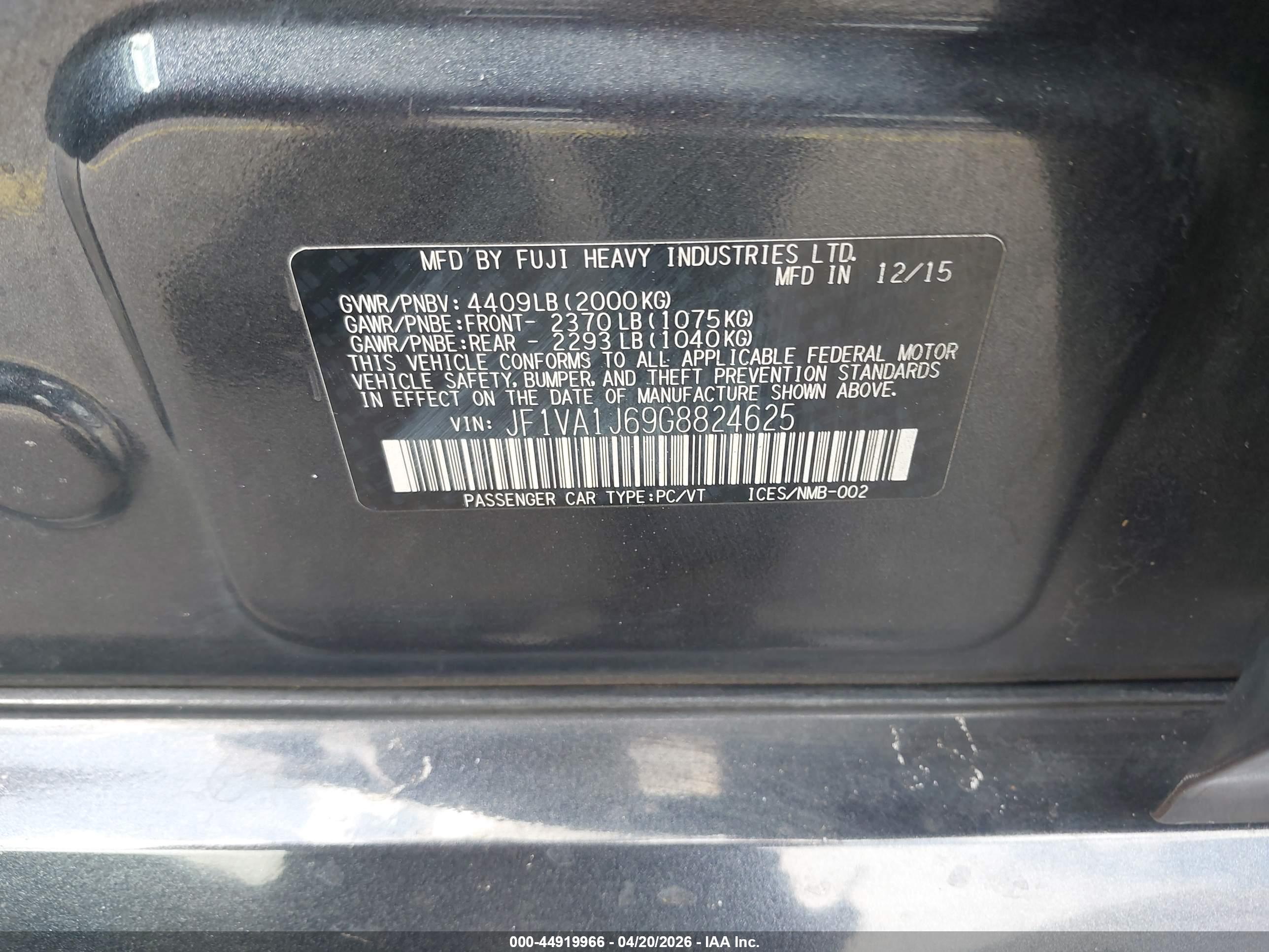 SUBARU WRX image 9