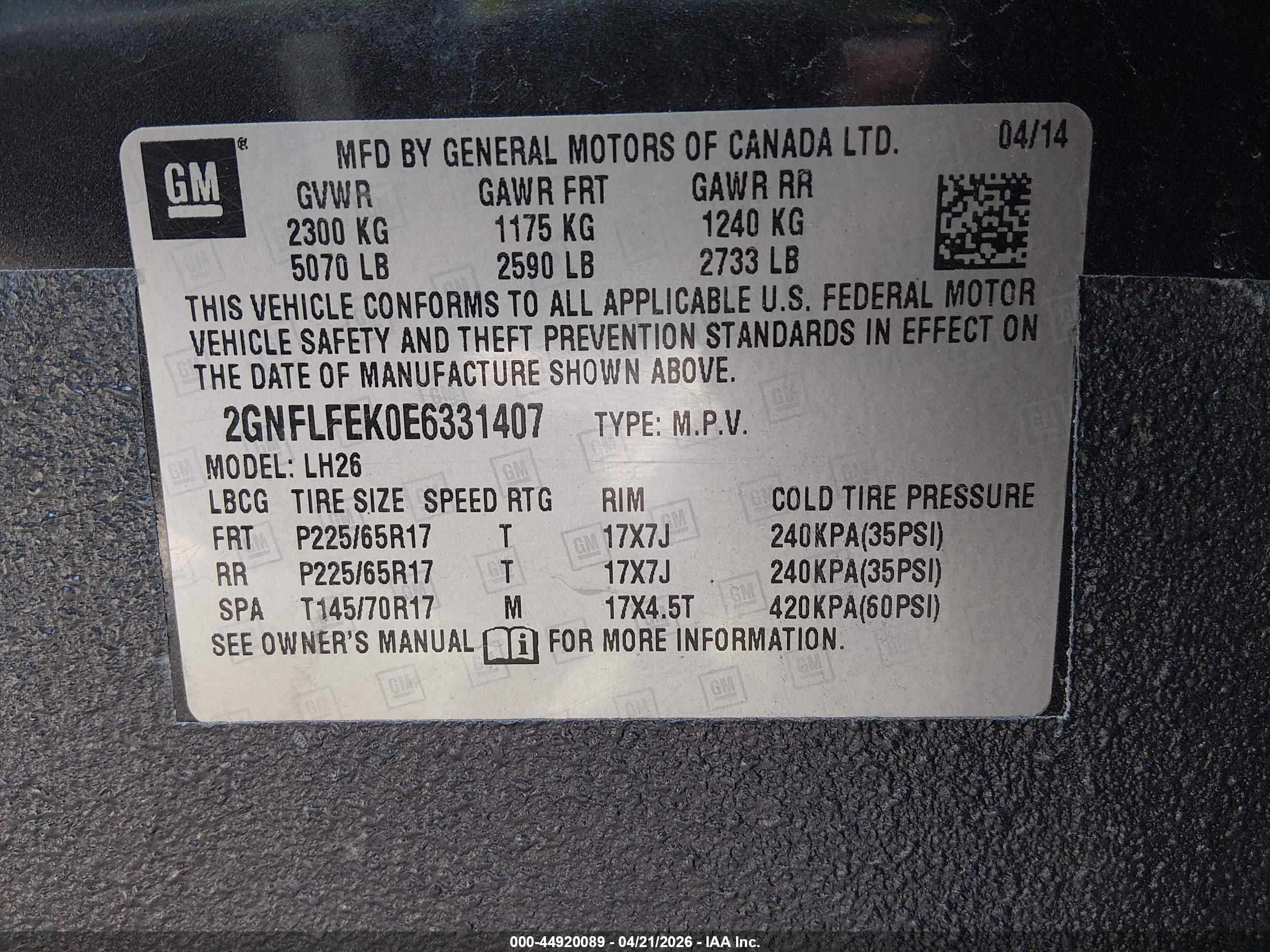 CHEVROLET EQUINOX image 9