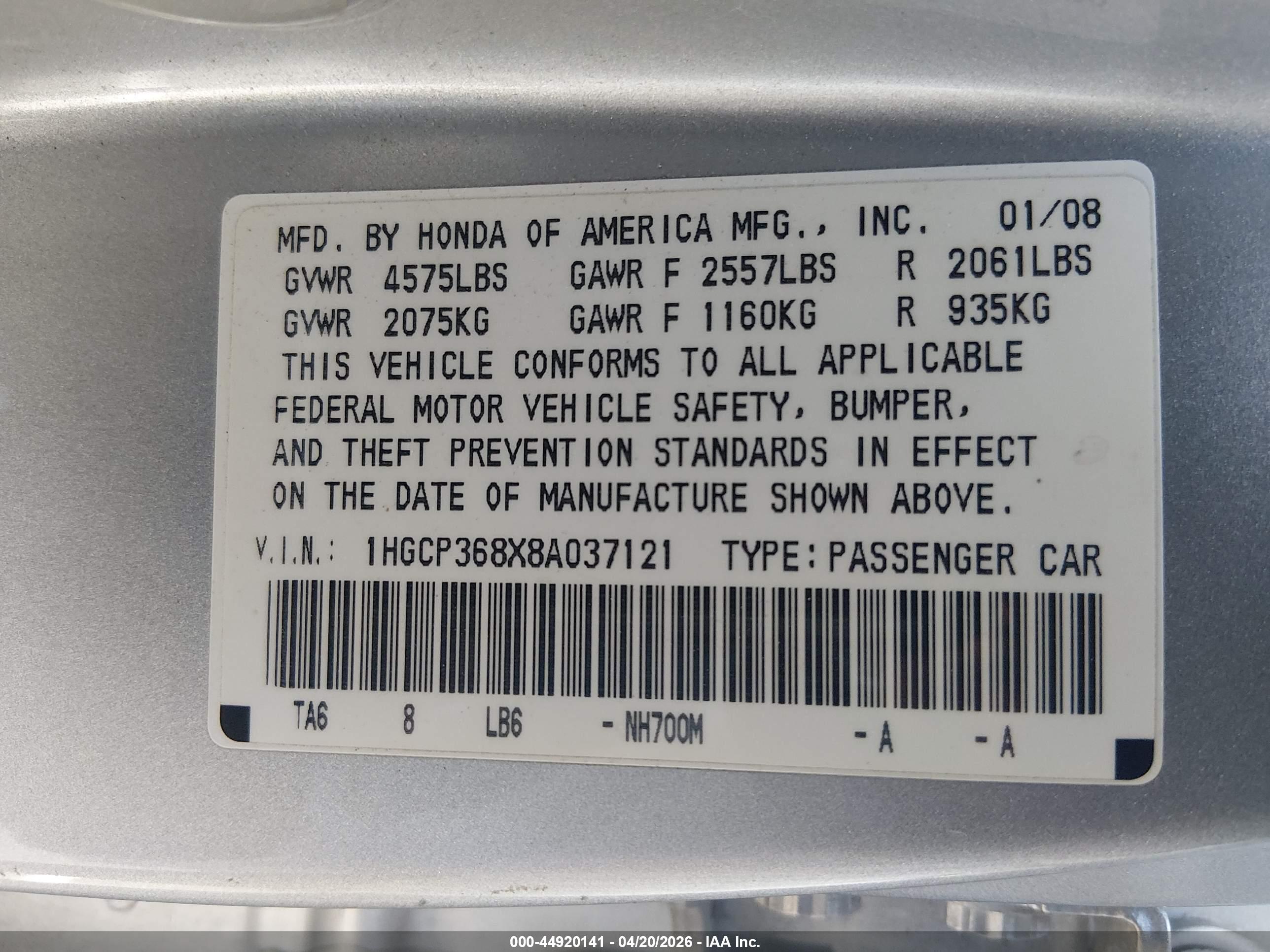 HONDA ACCORD image 9