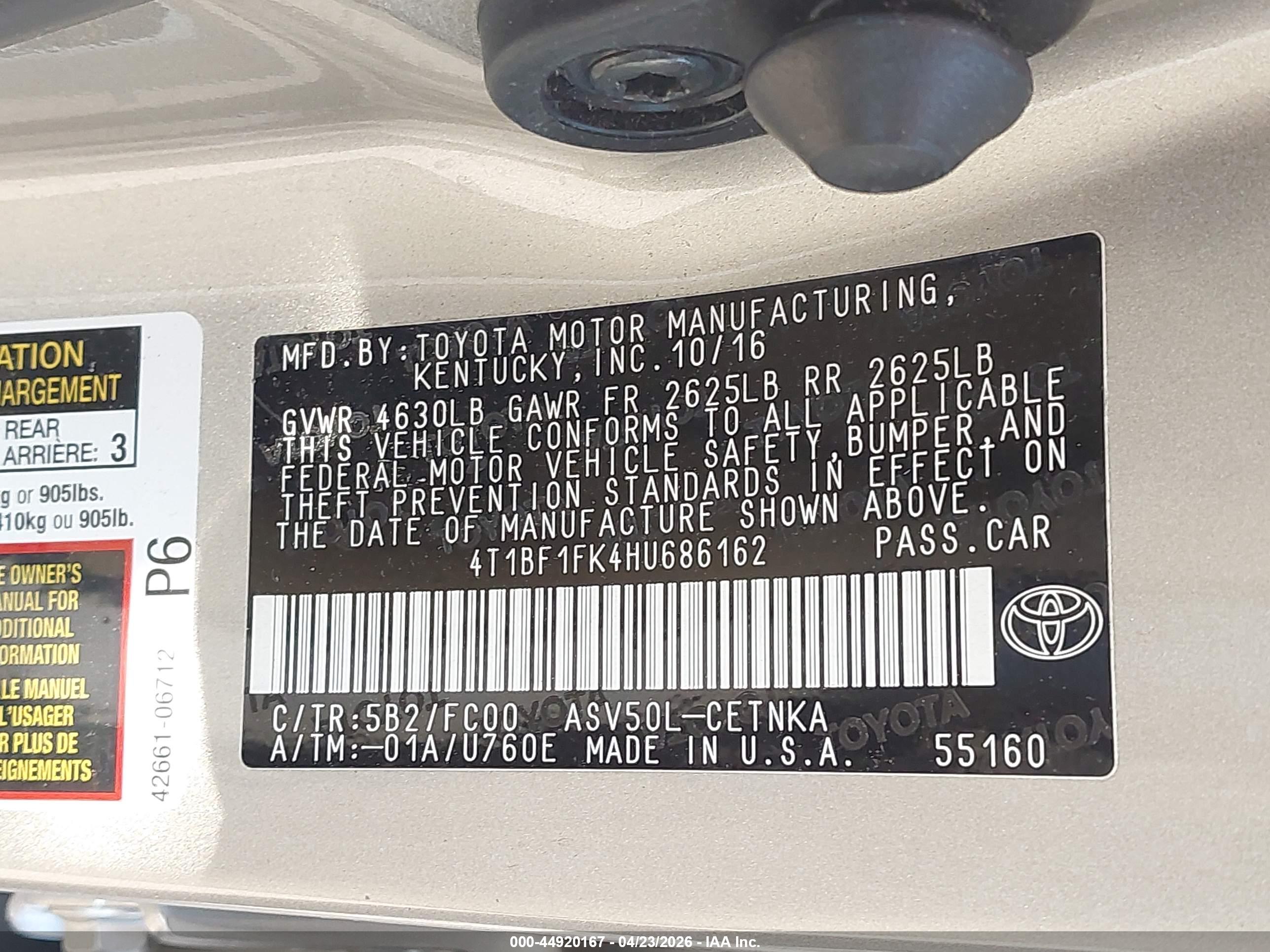 TOYOTA CAMRY image 9