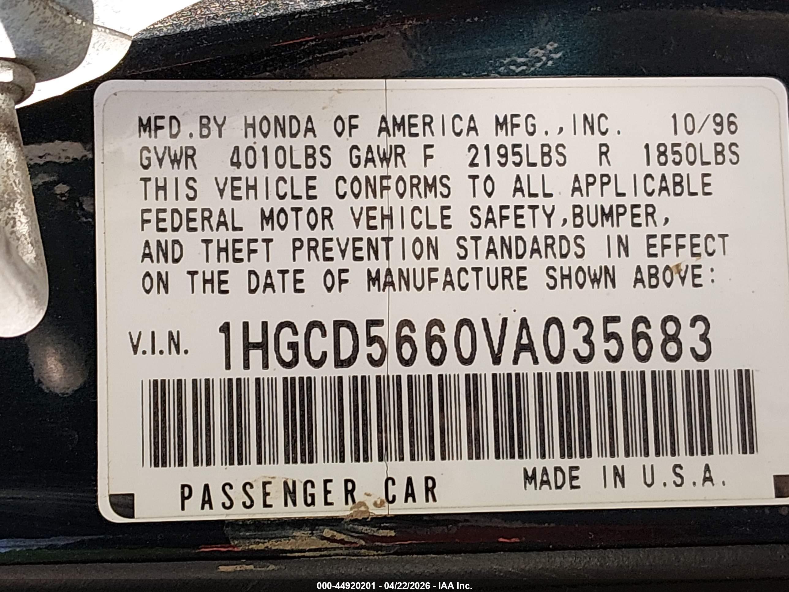 HONDA ACCORD image 9