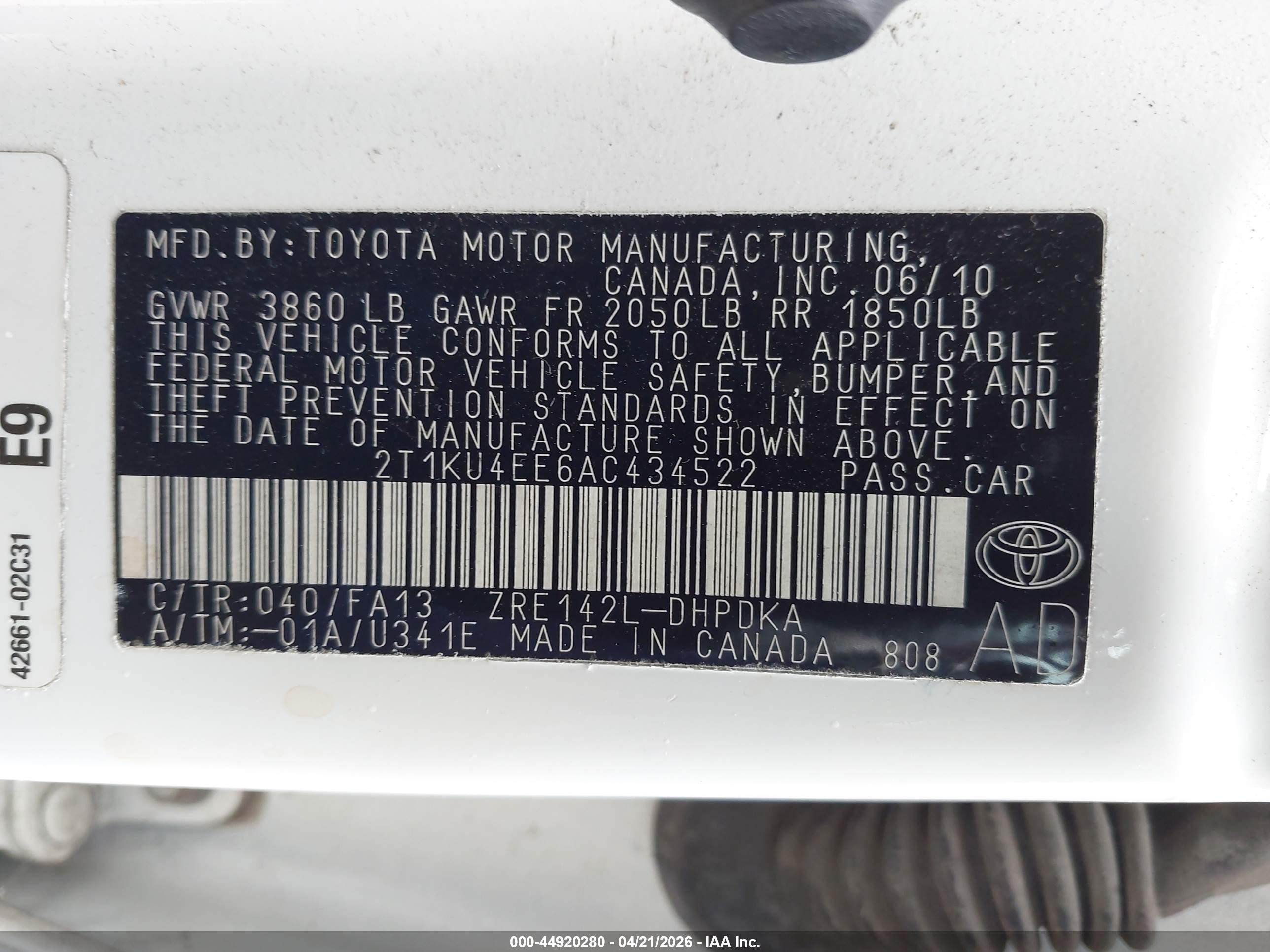 TOYOTA MATRIX image 9
