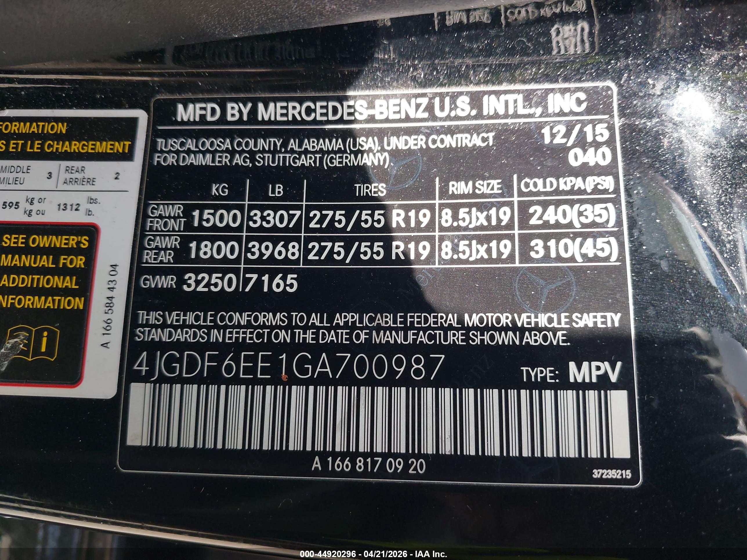 MERCEDES-BENZ GL image 9