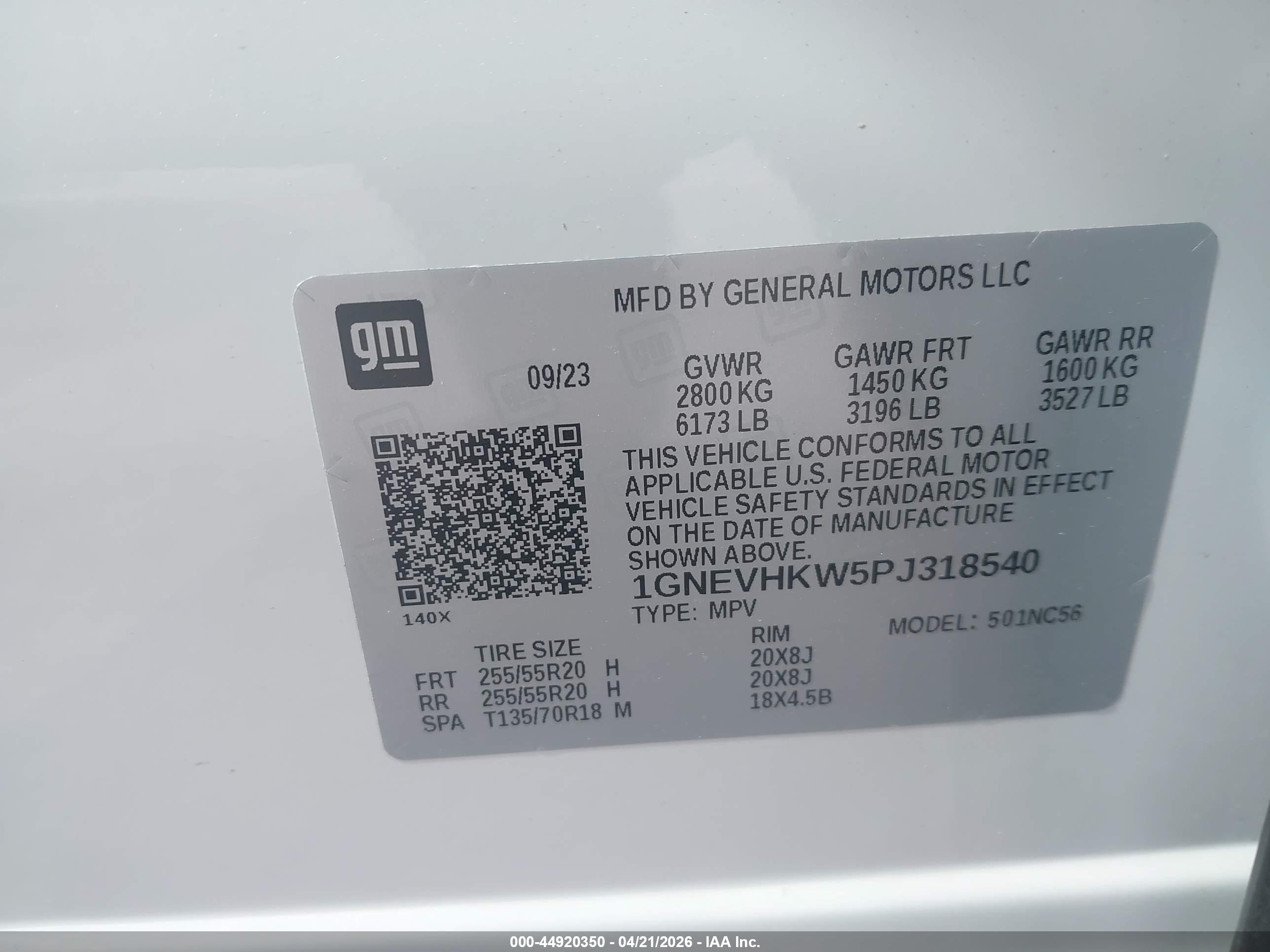 CHEVROLET TRAVERSE image 9