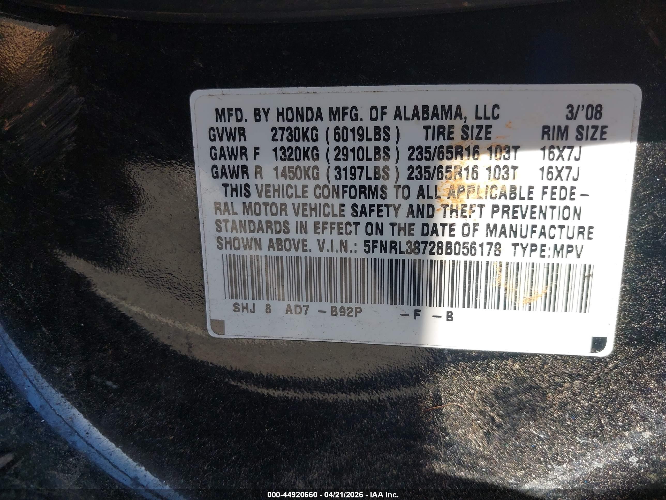 HONDA ODYSSEY image 9