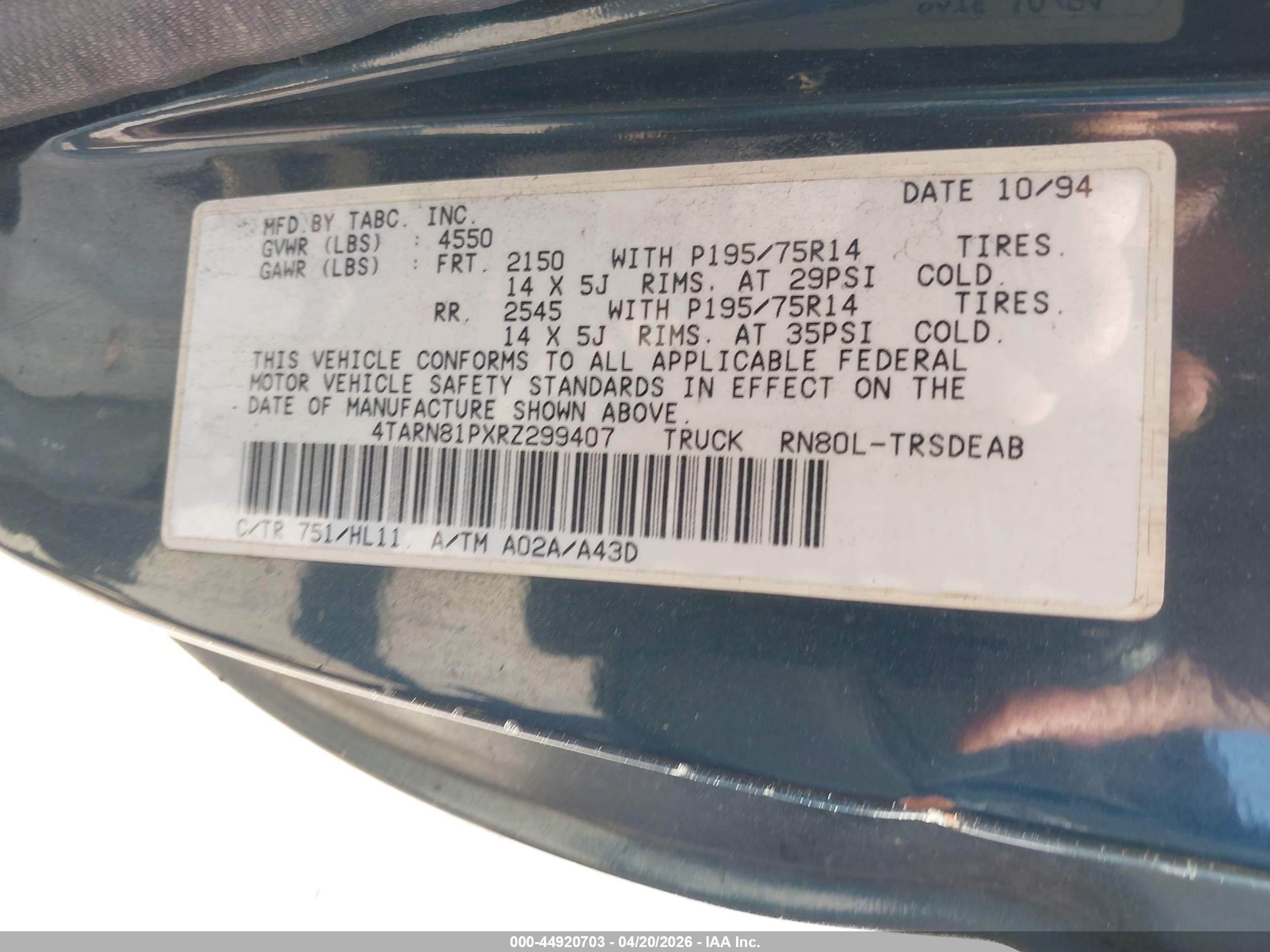 TOYOTA PICKUP image 9