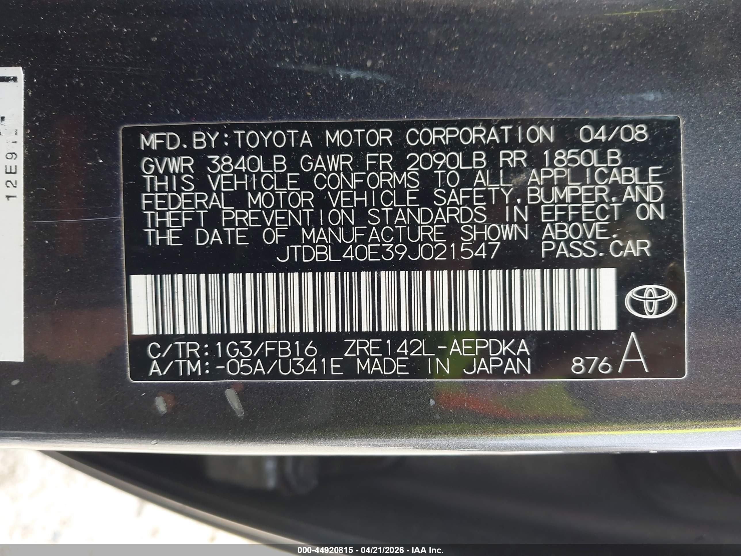 TOYOTA COROLLA image 9