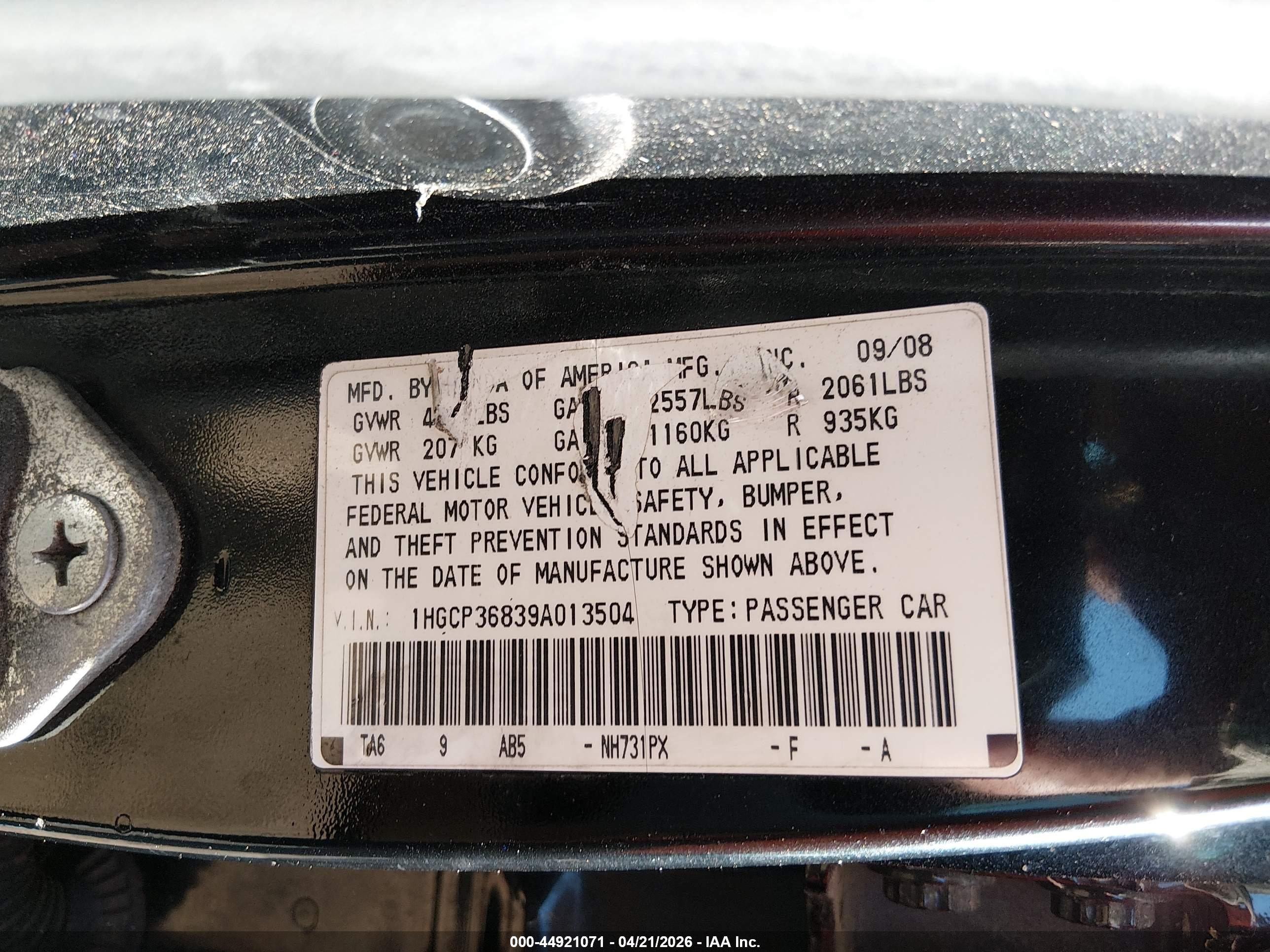 HONDA ACCORD image 9