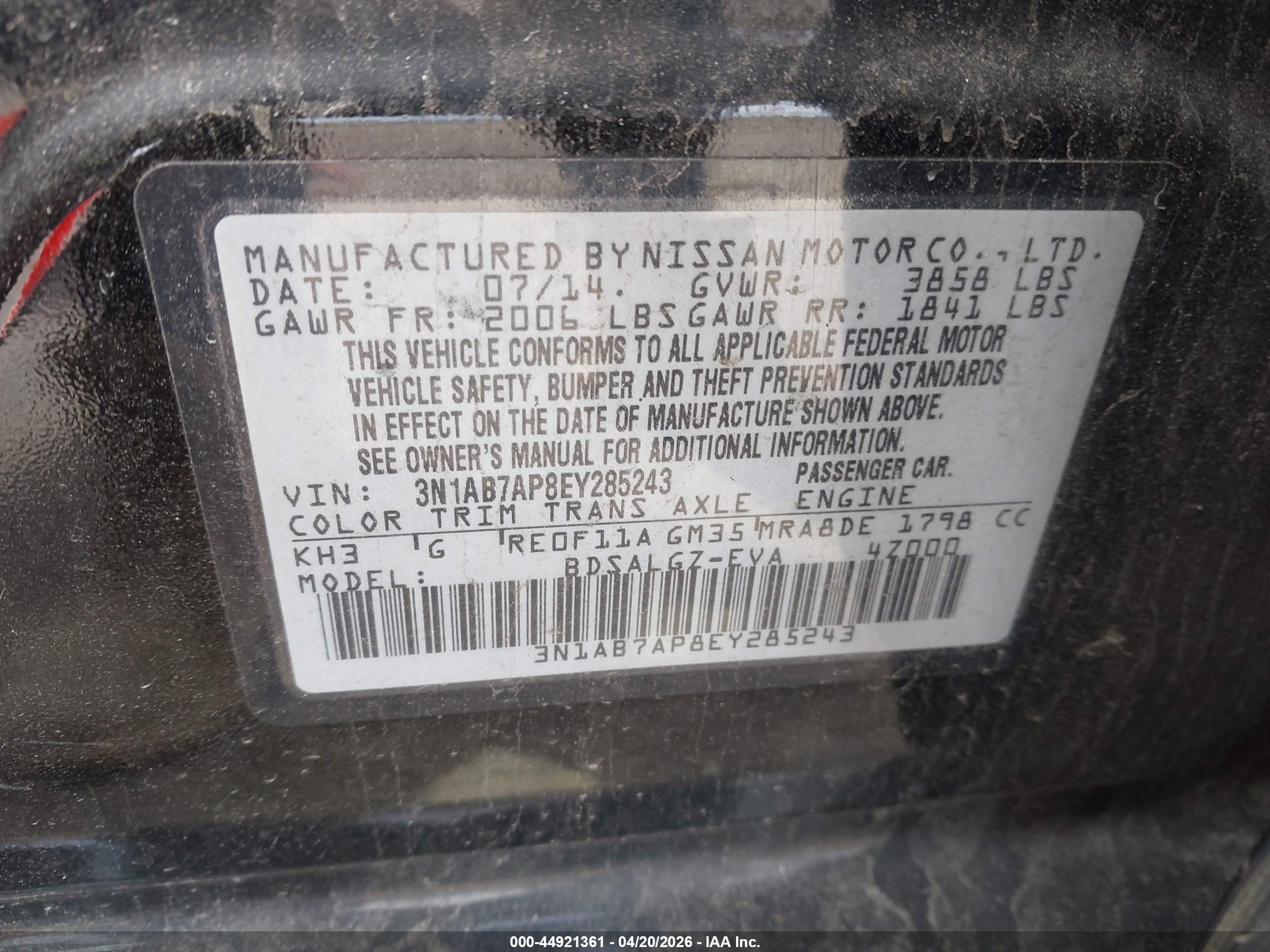 NISSAN SENTRA image 9