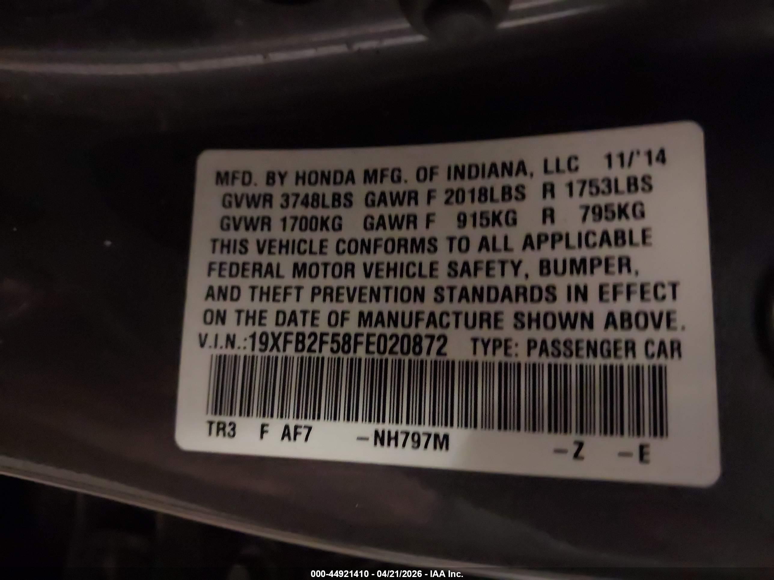 HONDA CIVIC image 9