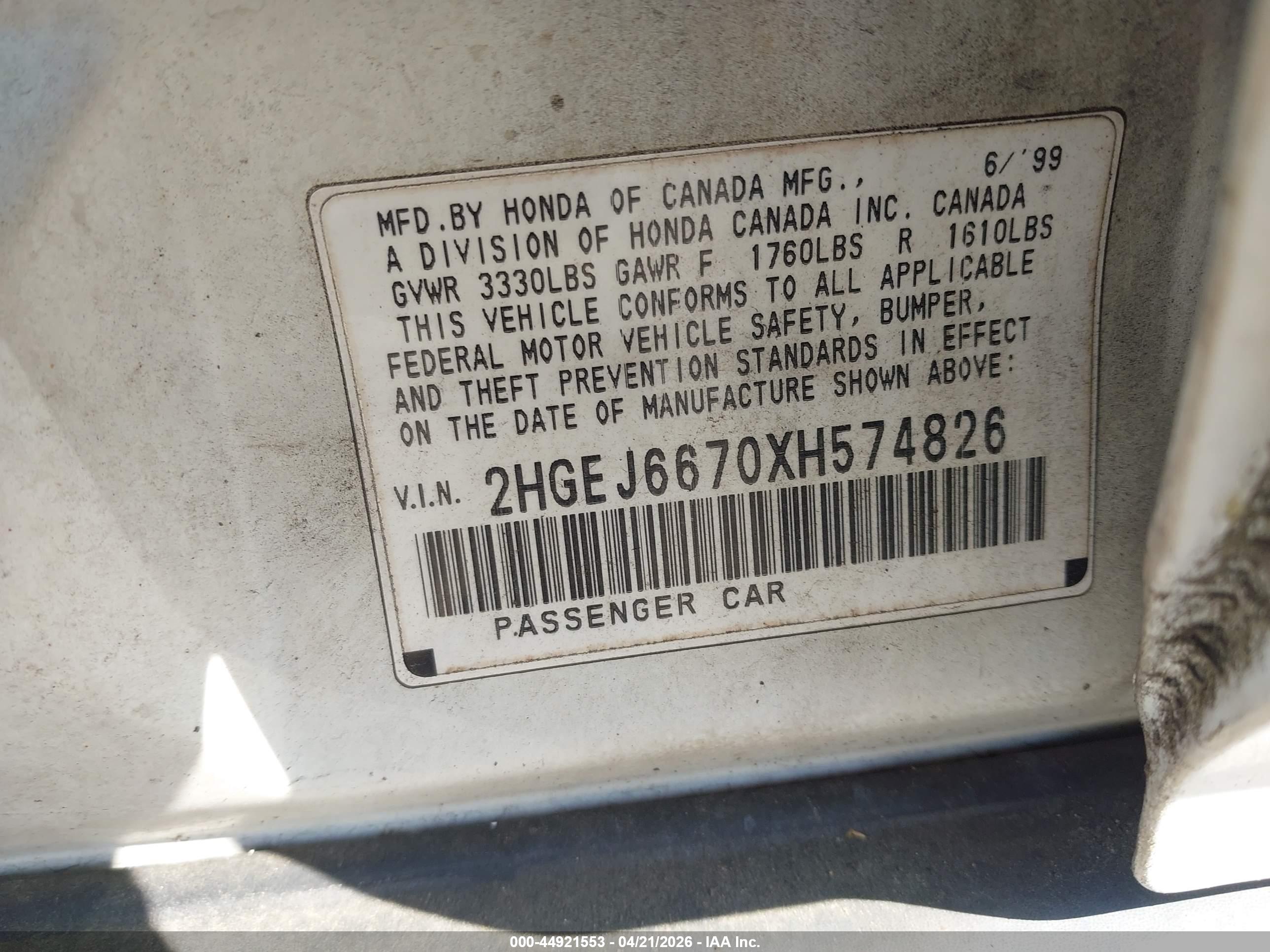 HONDA CIVIC image 9
