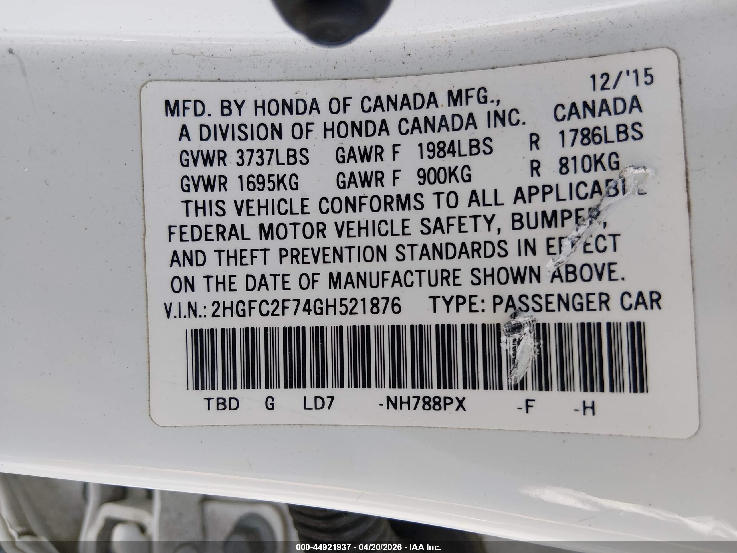 HONDA CIVIC image 9