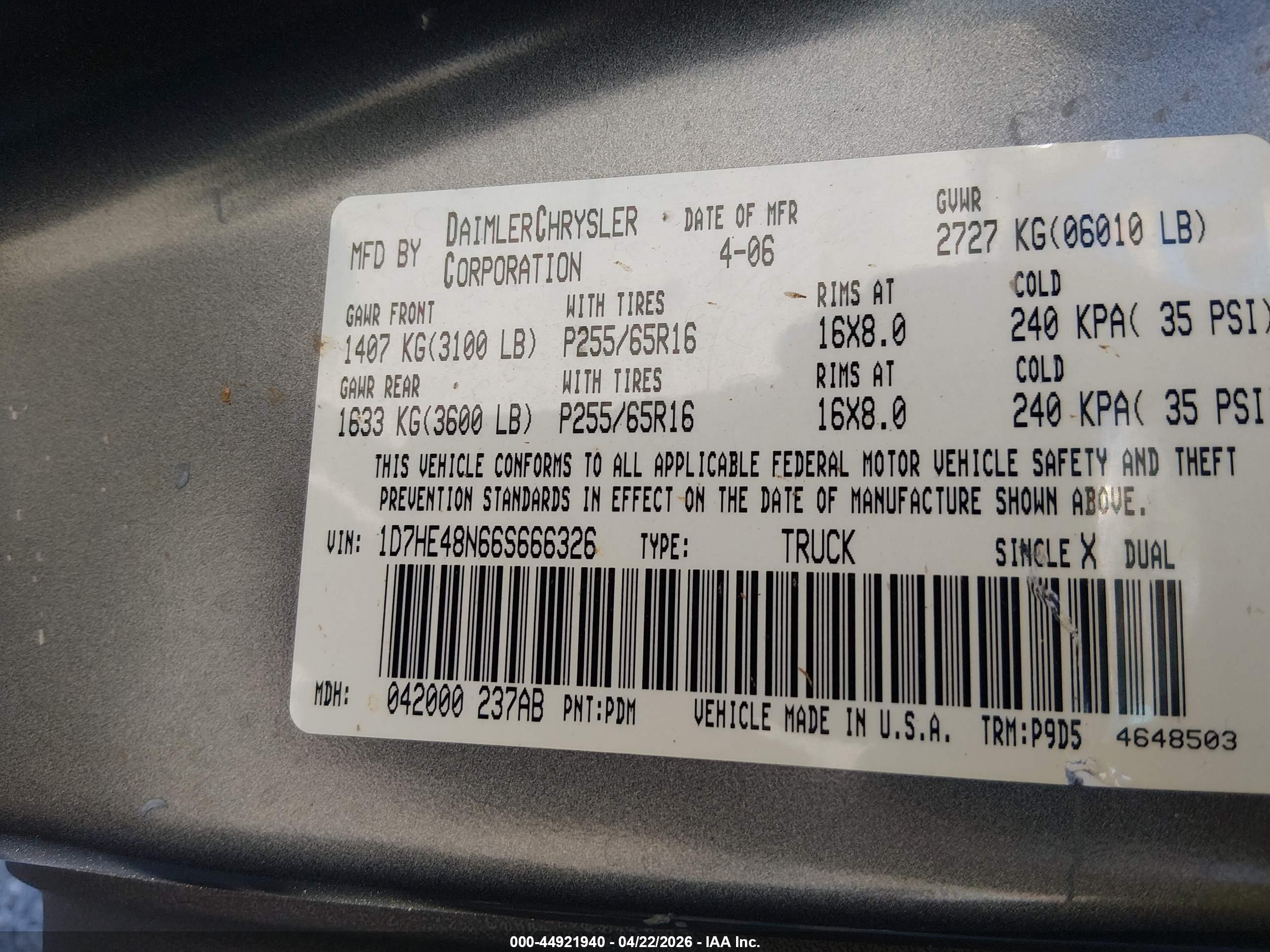 DODGE DAKOTA image 9