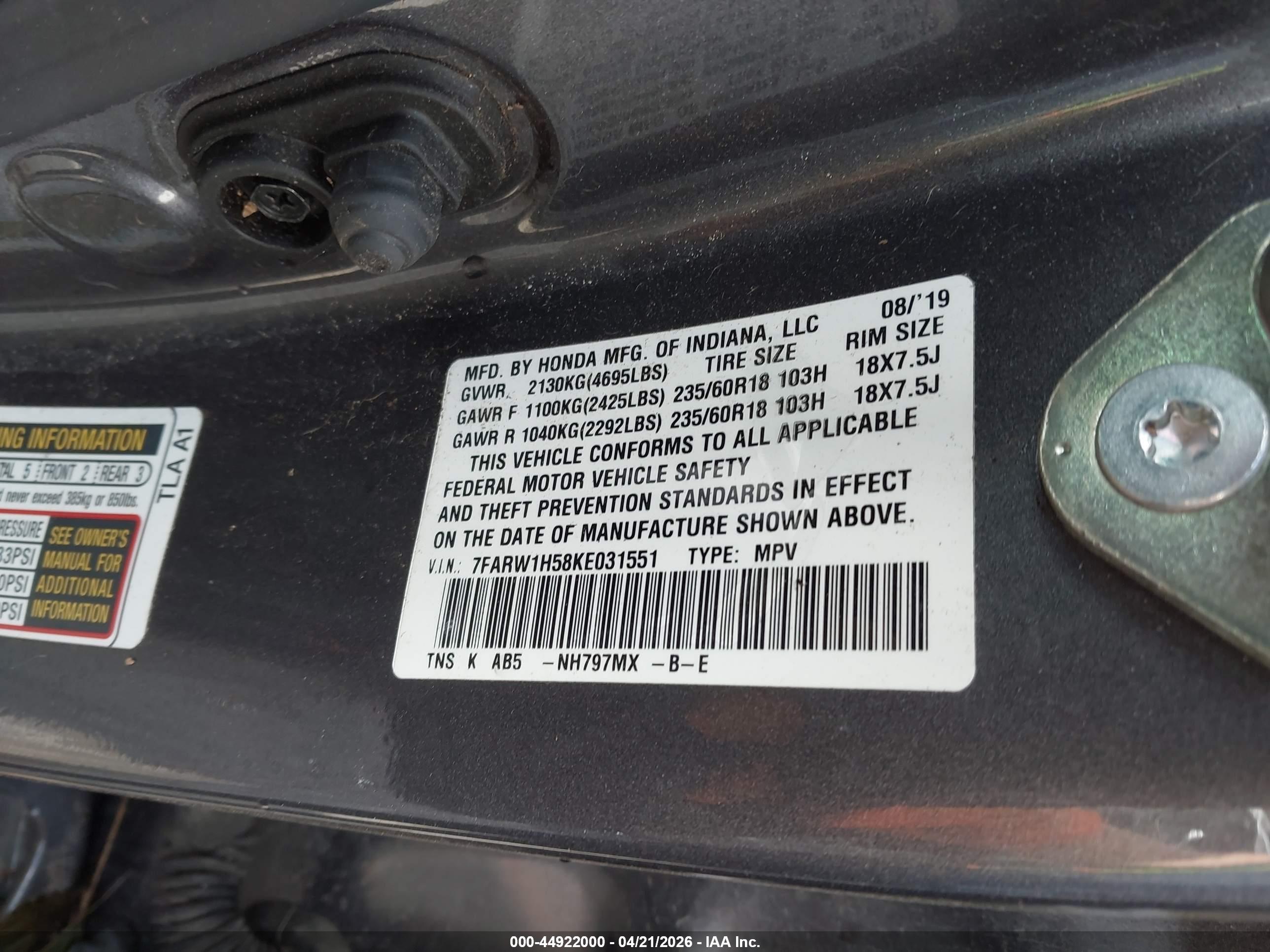 HONDA CR-V image 9