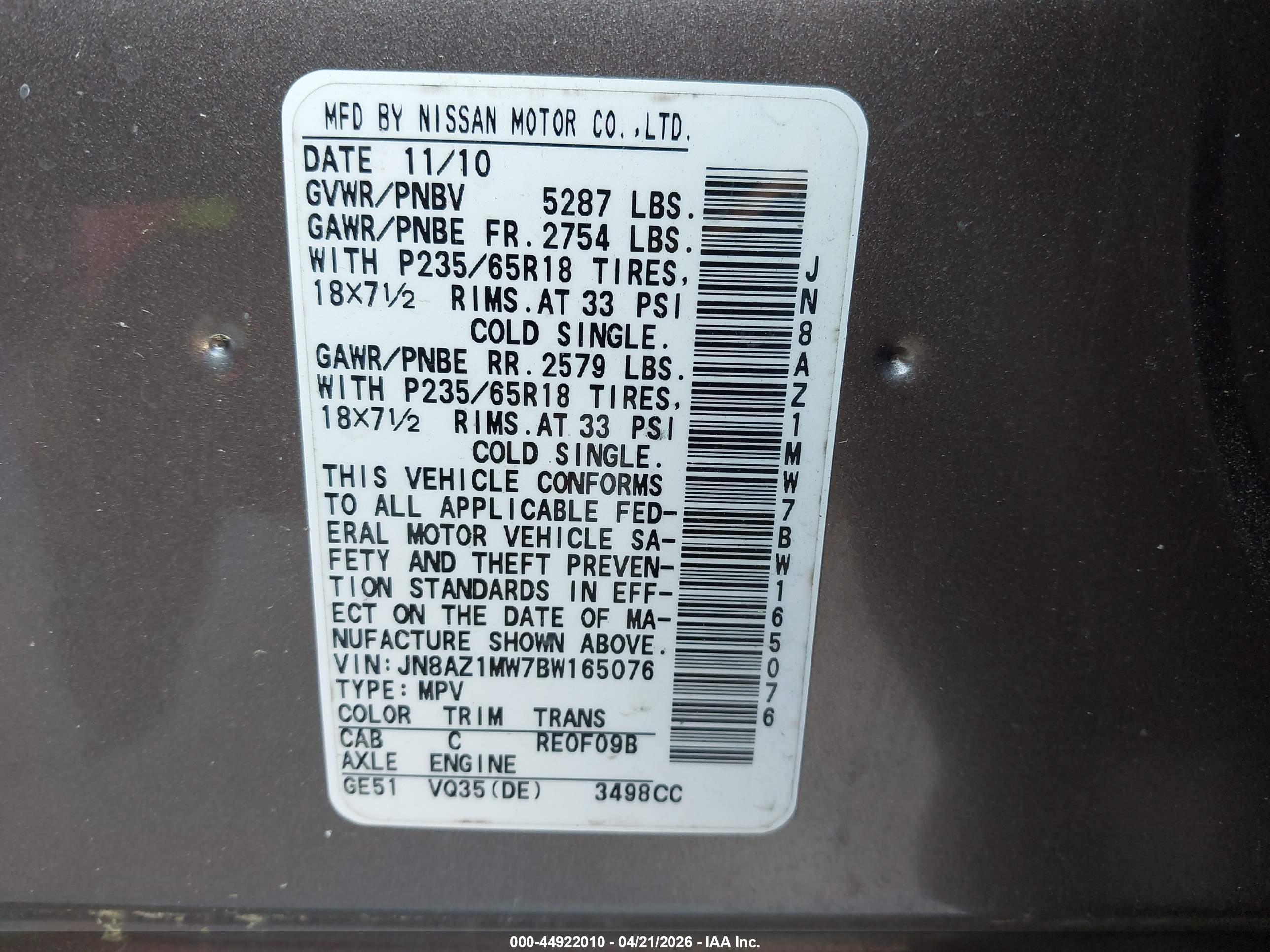 NISSAN MURANO image 9
