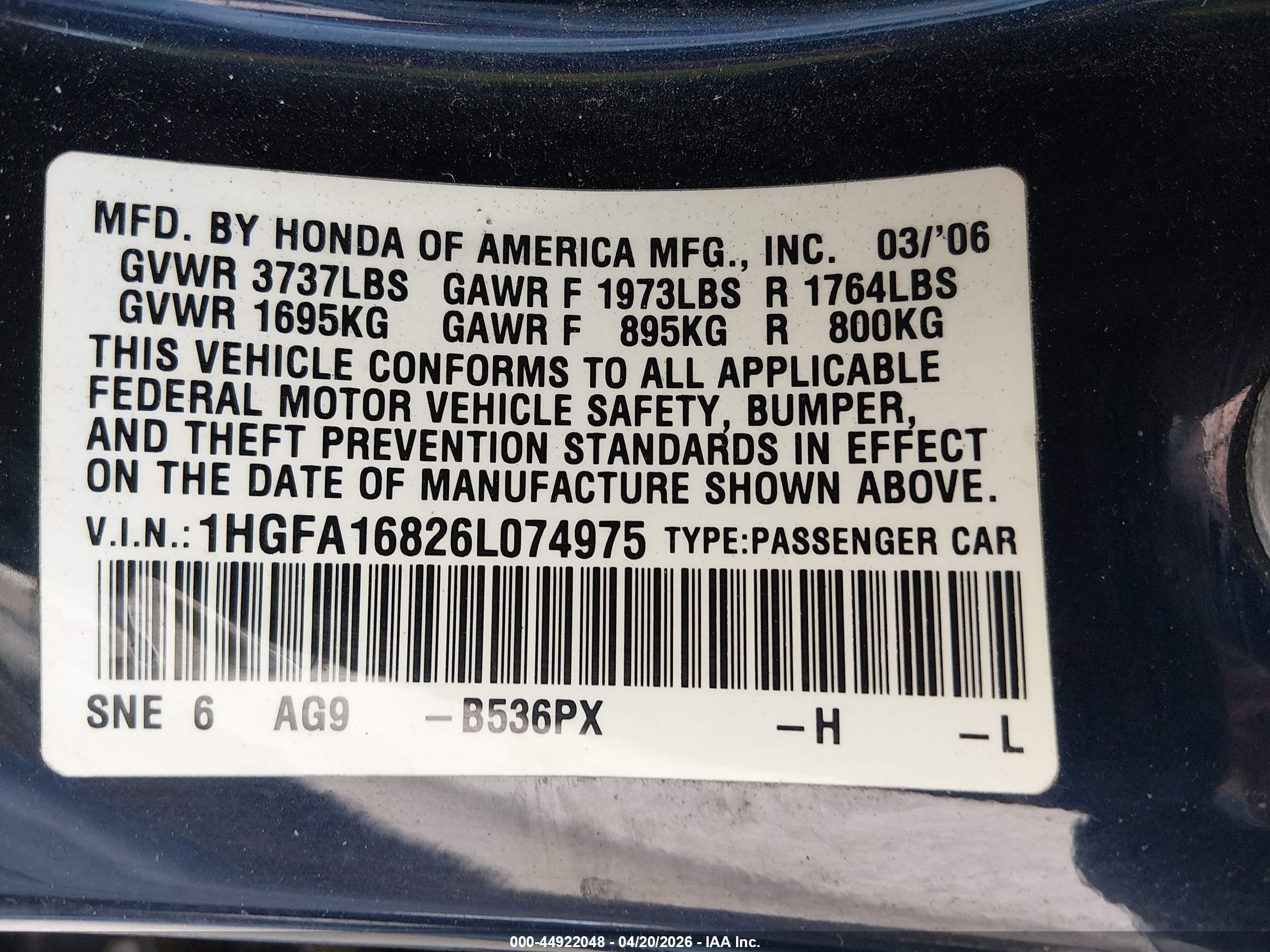 HONDA CIVIC image 9