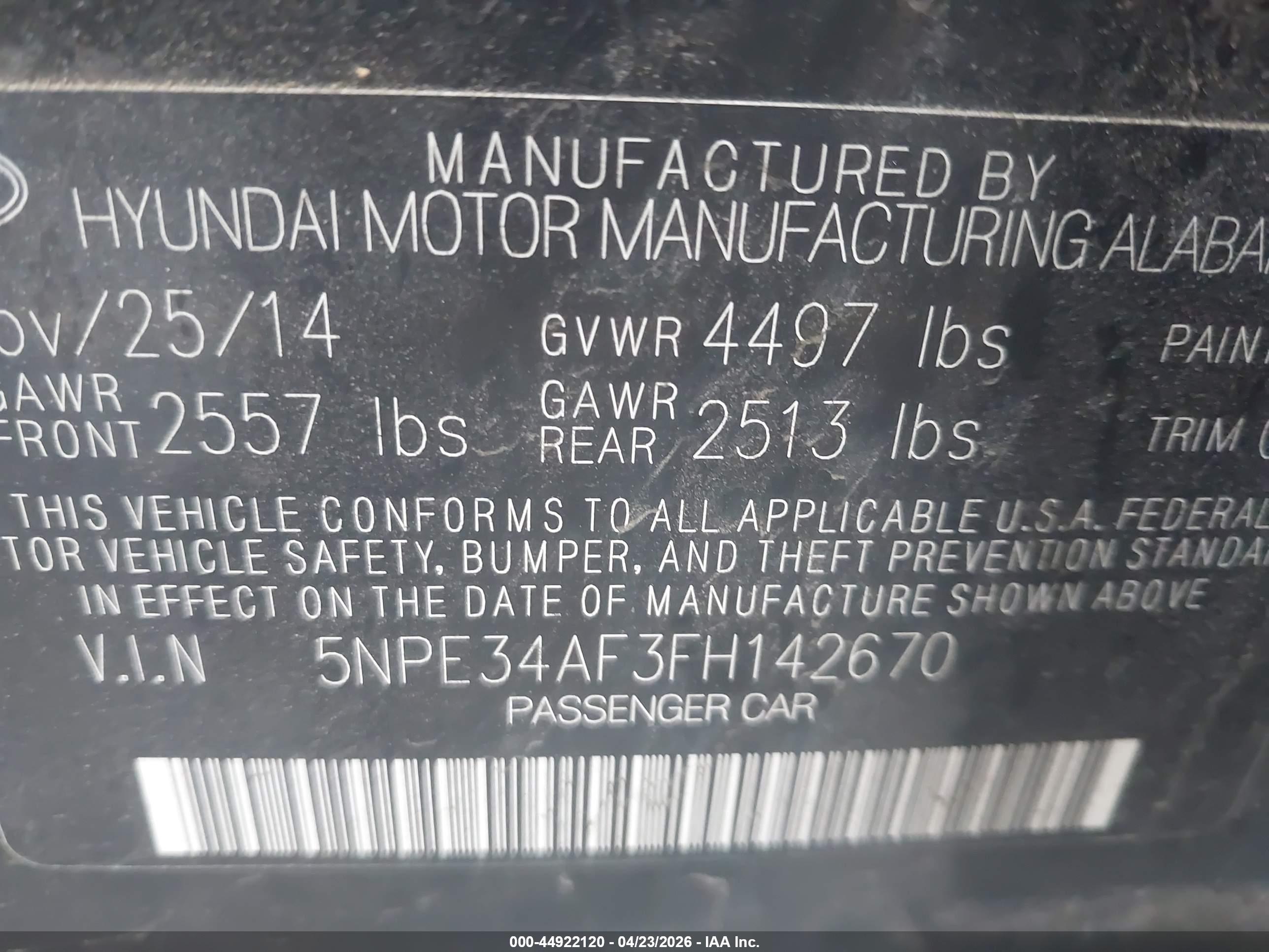 HYUNDAI SONATA image 9